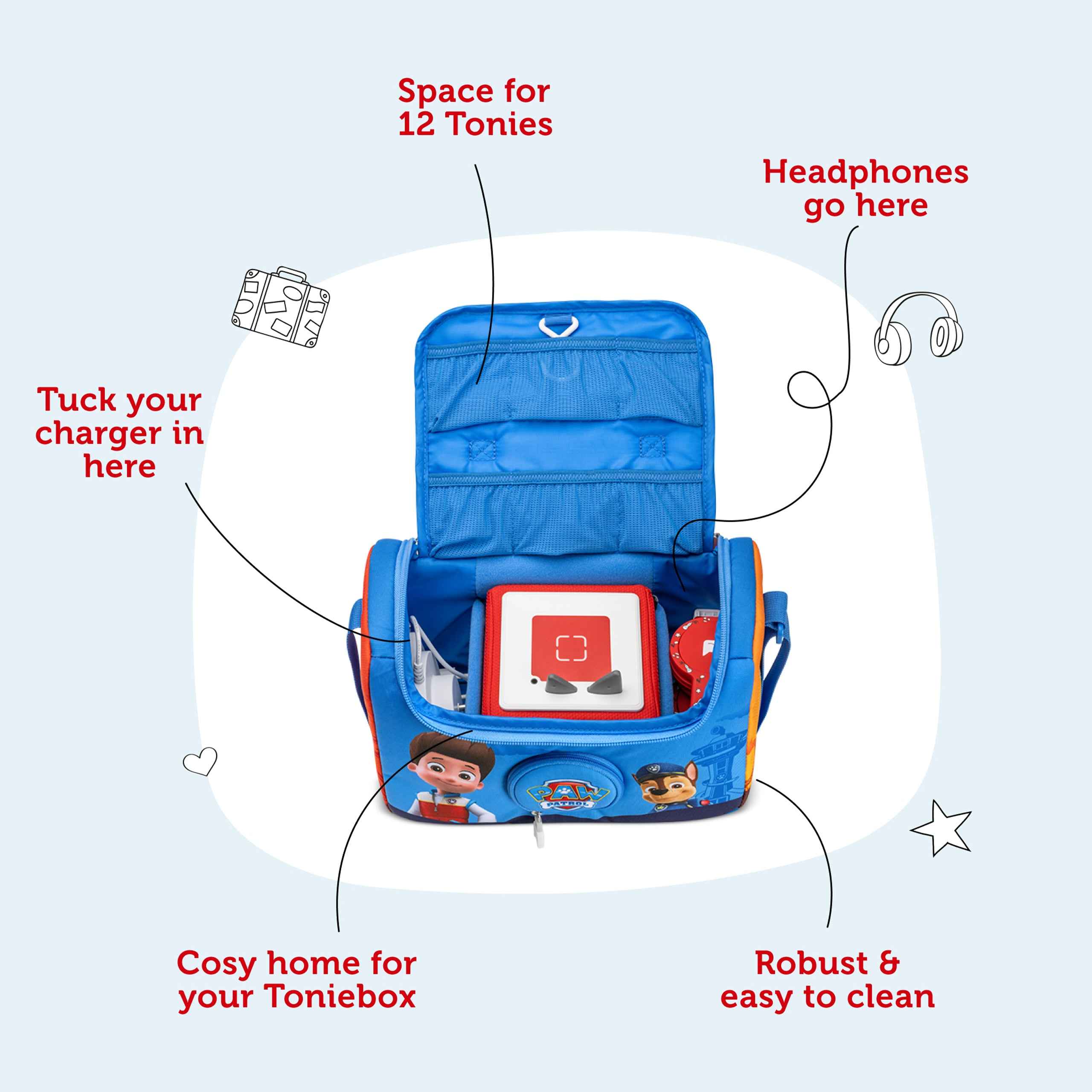 Tonies PAW Patrol Listen & Play Bag