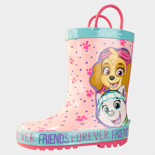 Drawstring Wellies PAW Patrol Girls Swim Bag | Skye & Pups | Drawstring Bag | Pink/Blue ...