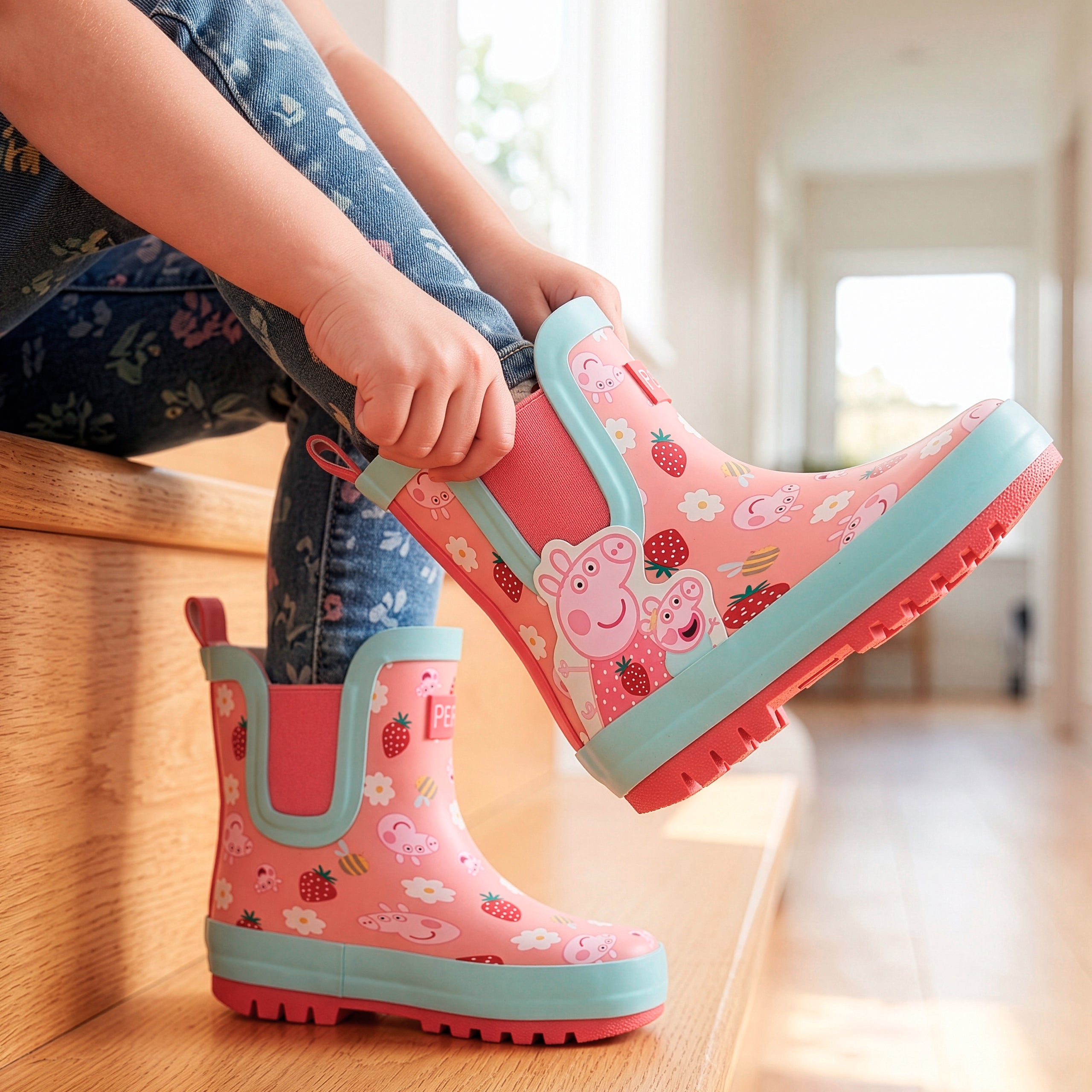 Peppa & Evie Pig Ankle Wellies