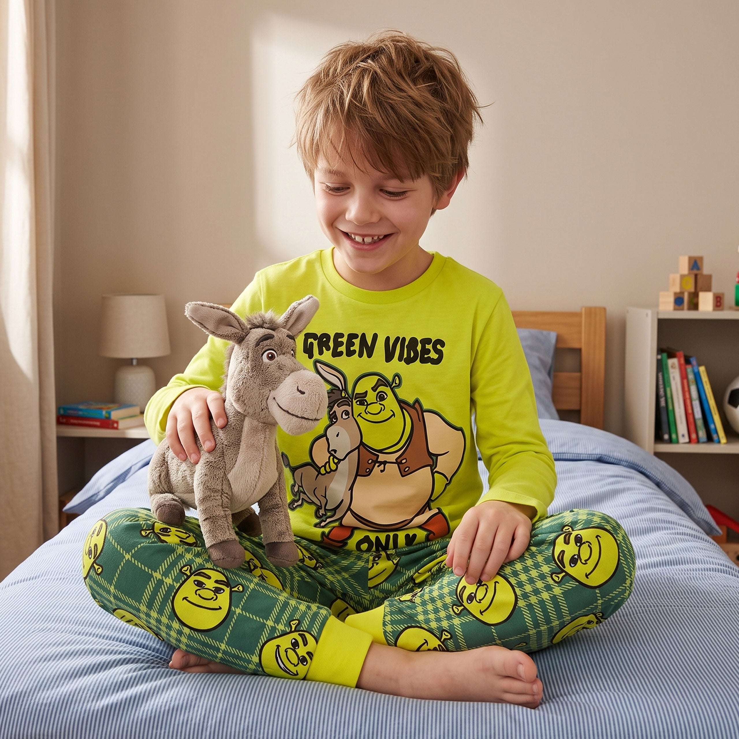 Shrek Green Vibes Only Long Pyjamas