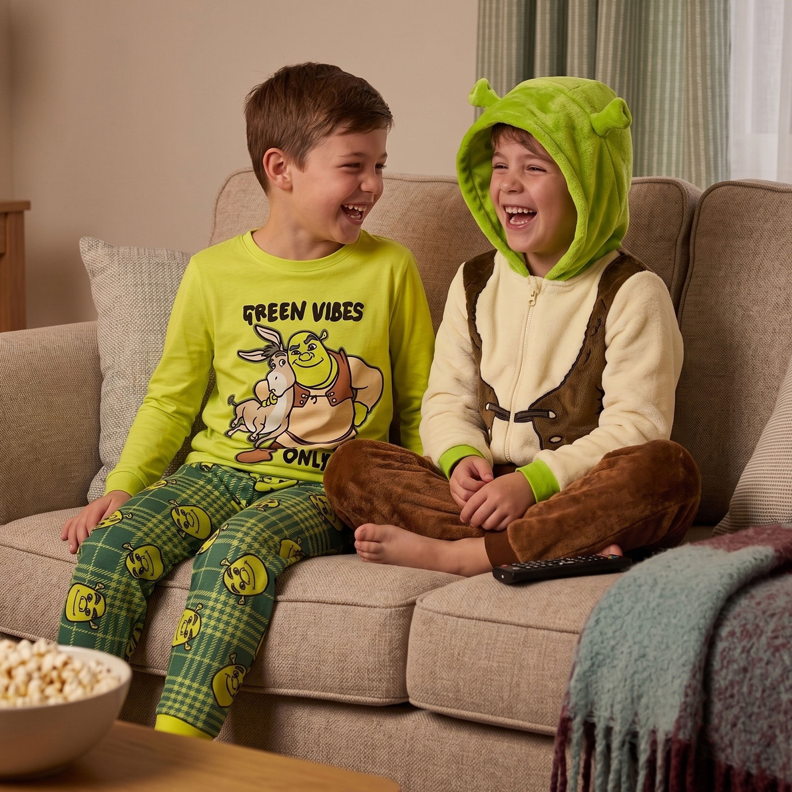 Shrek Green Vibes Only Long Pyjamas