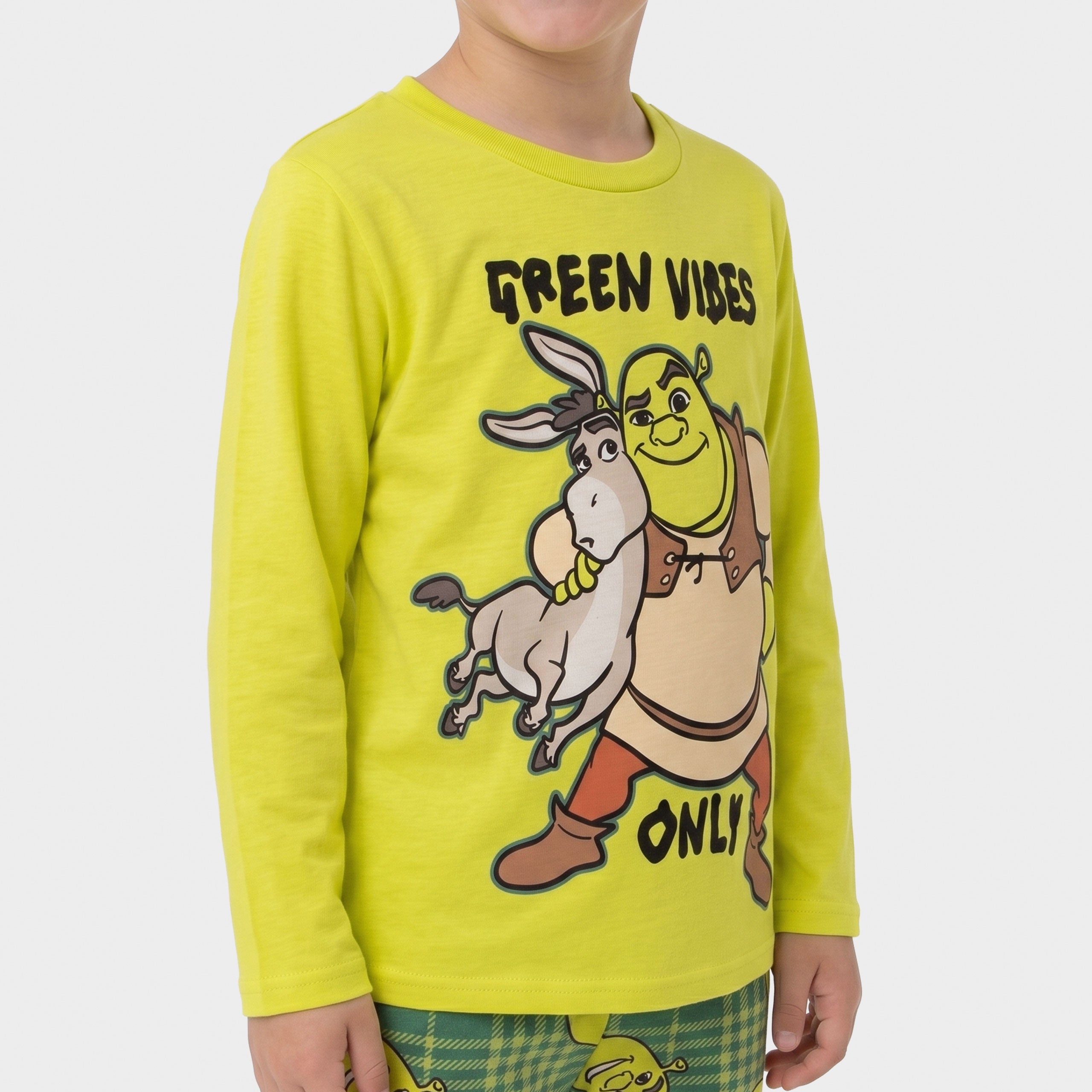 Shrek Green Vibes Only Long Pyjamas