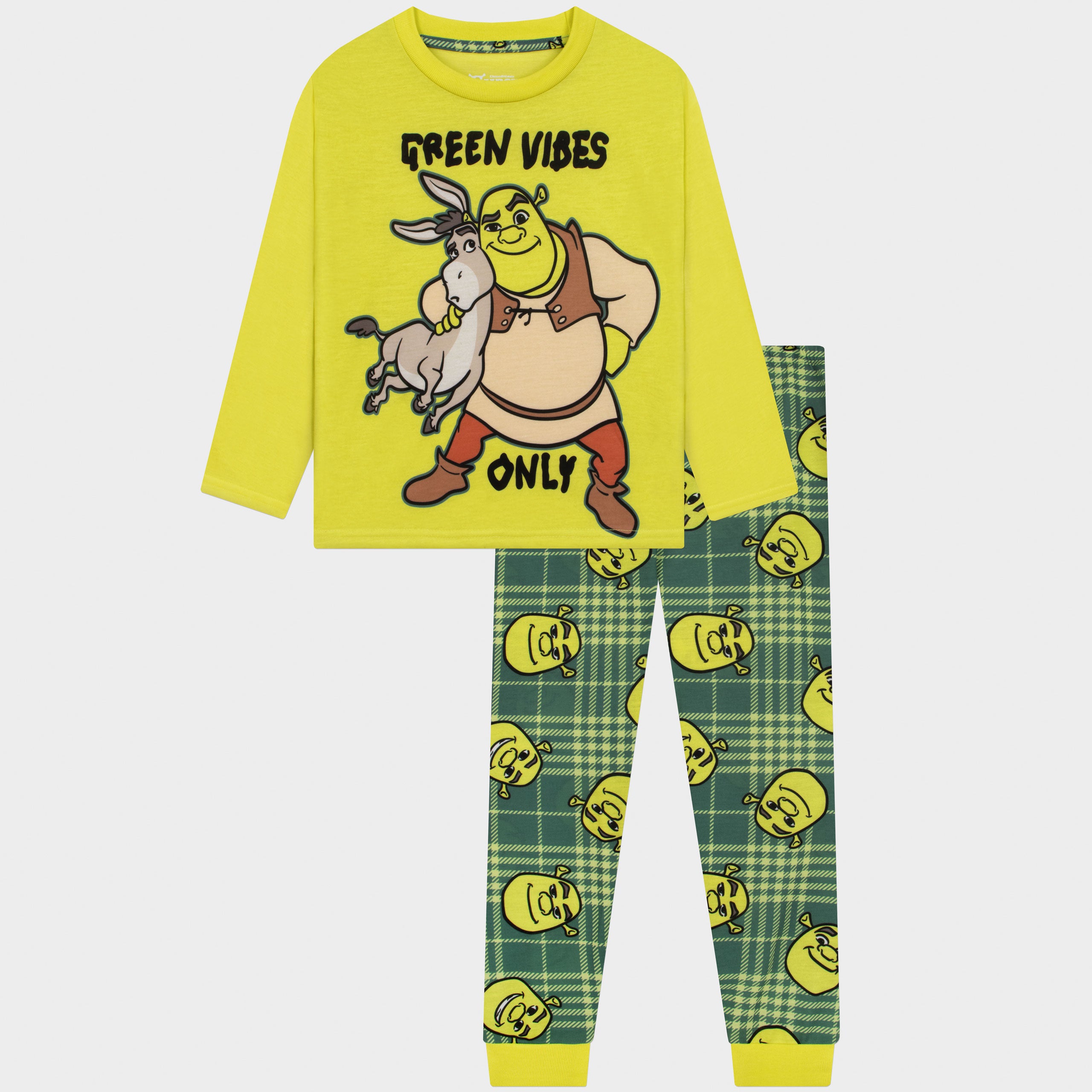 Shrek Green Vibes Only Long Pyjamas