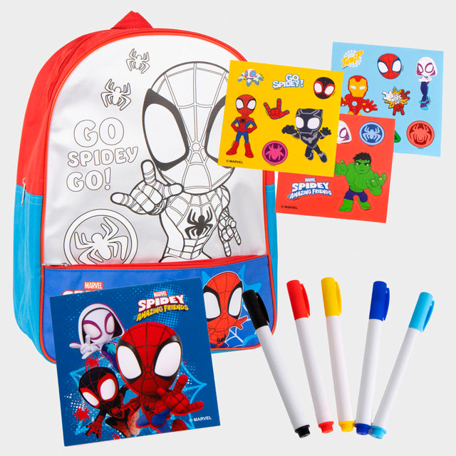 Spidey And His Amazing Friends Colour In Backpack Set
