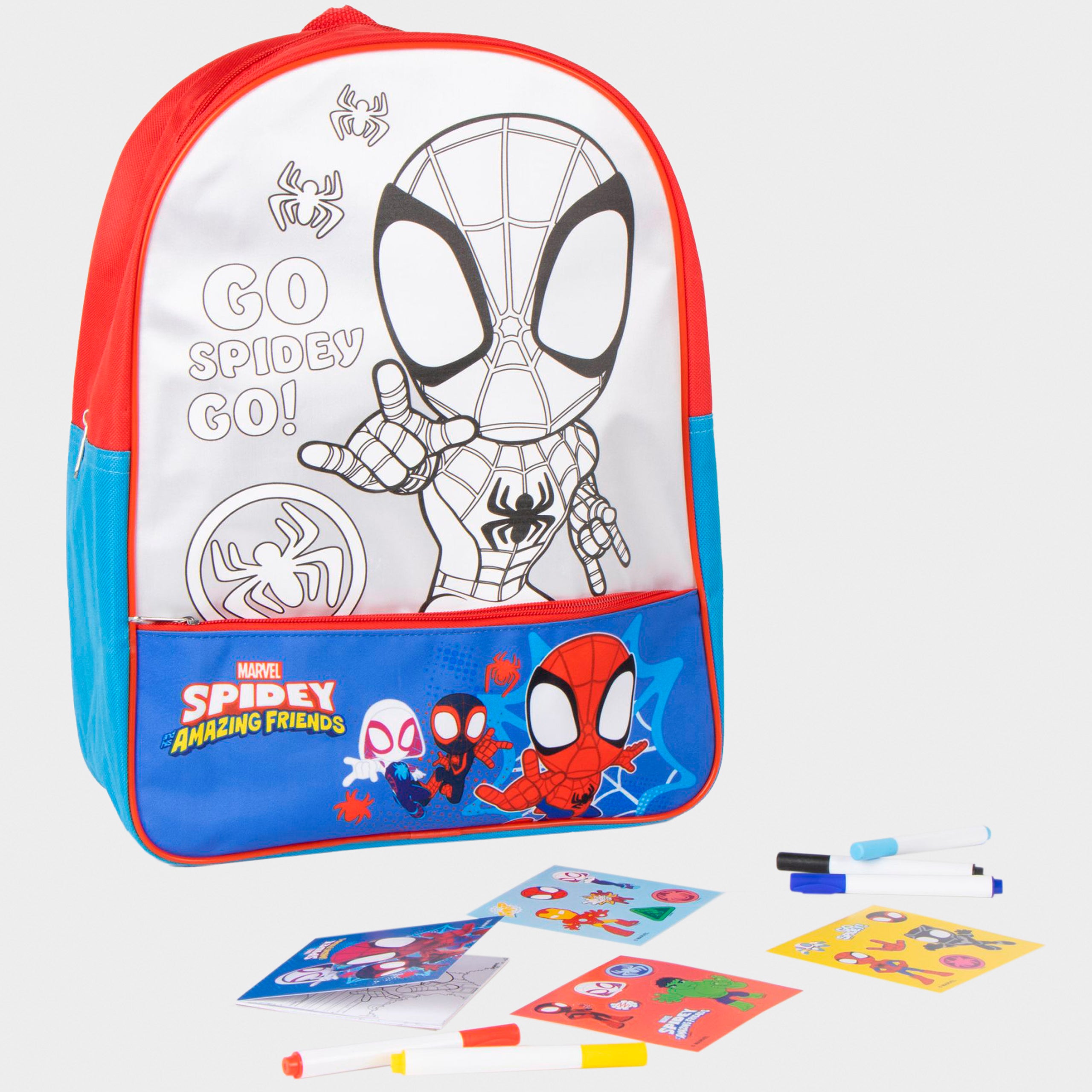 Spidey And His Amazing Friends Colour In Backpack Set