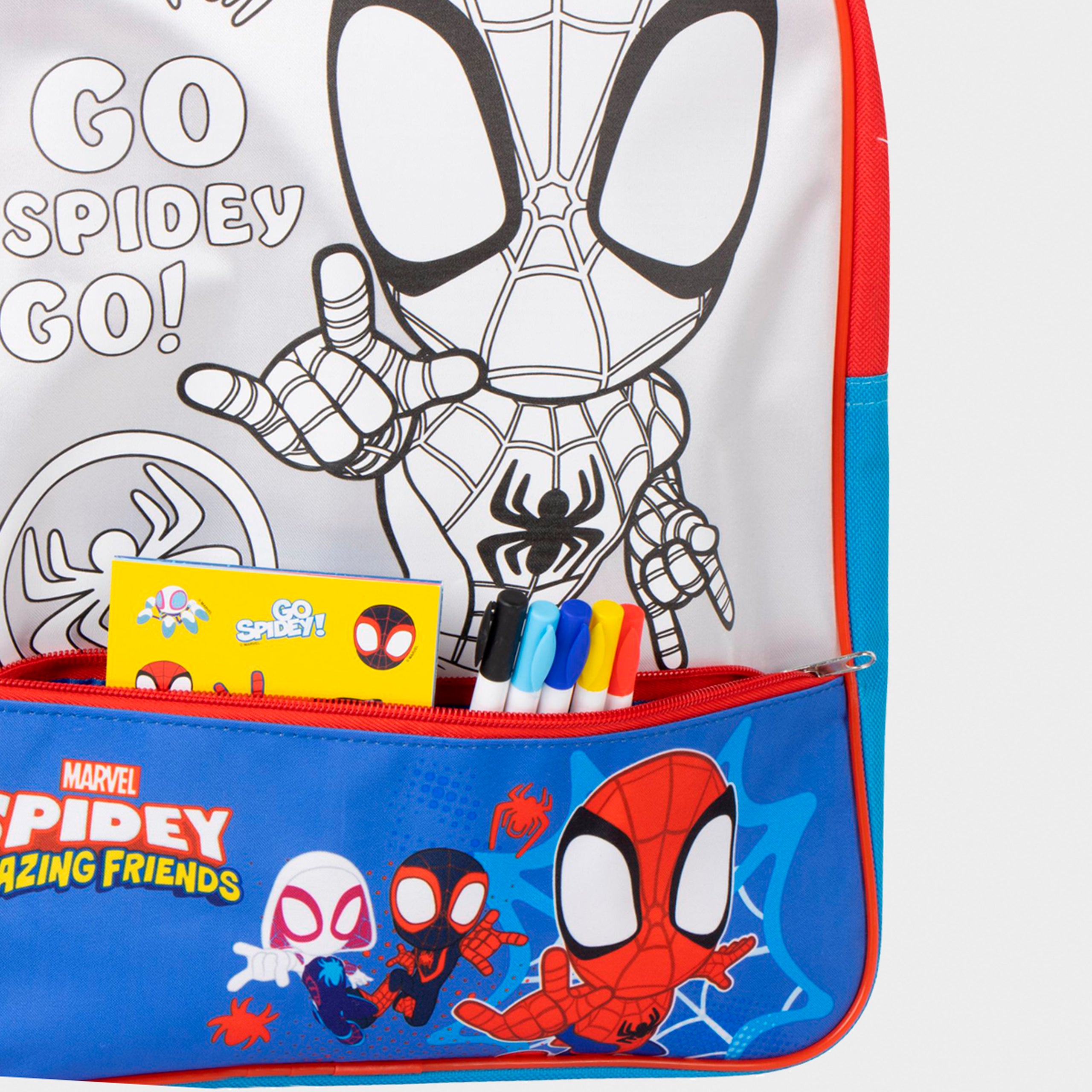 Spidey And His Amazing Friends Colour In Backpack Set