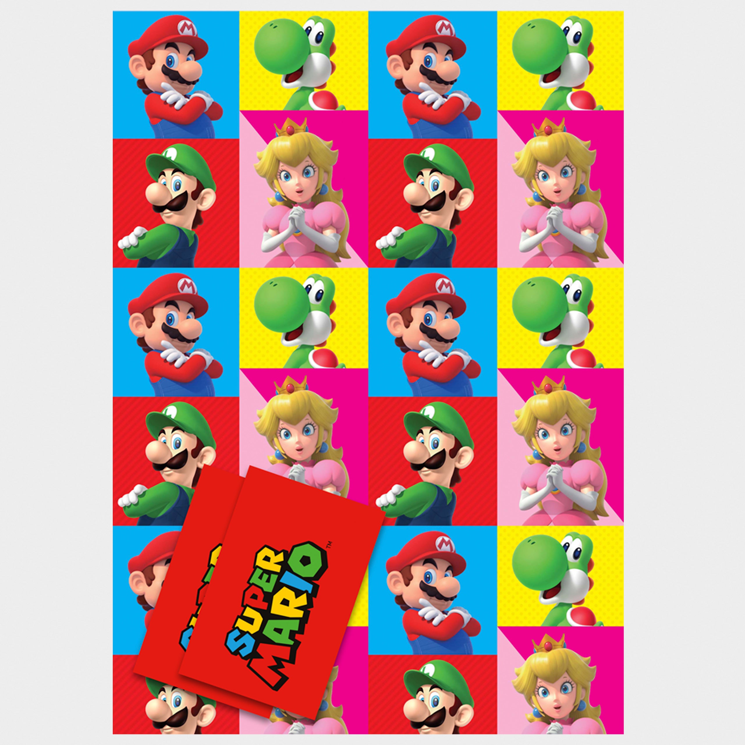 Super Mario Gift Wrap And Tags