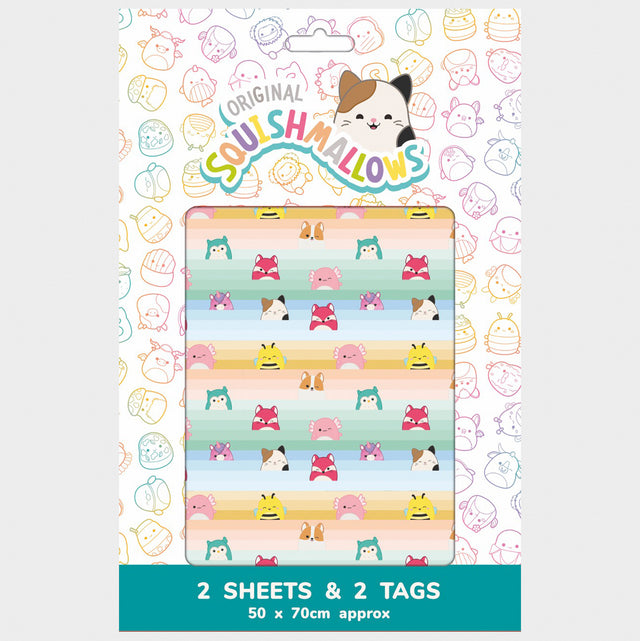 Squishmallows Gift Wrap And Tags