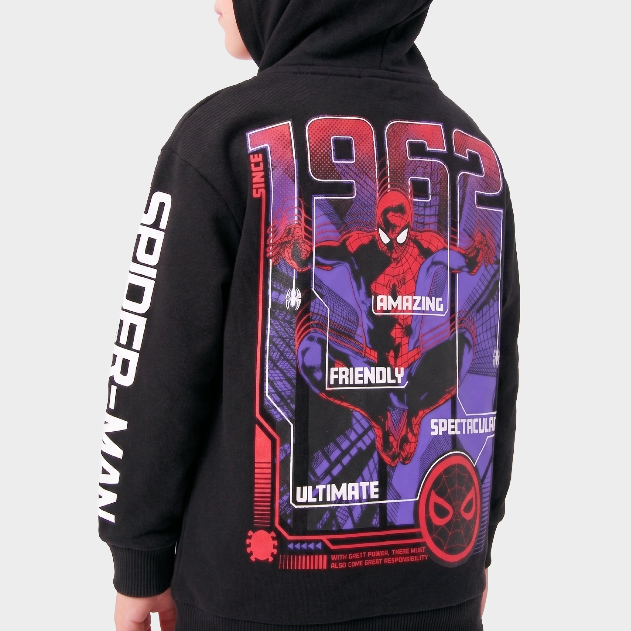Marvel Spiderman Zip Thru Hoodie