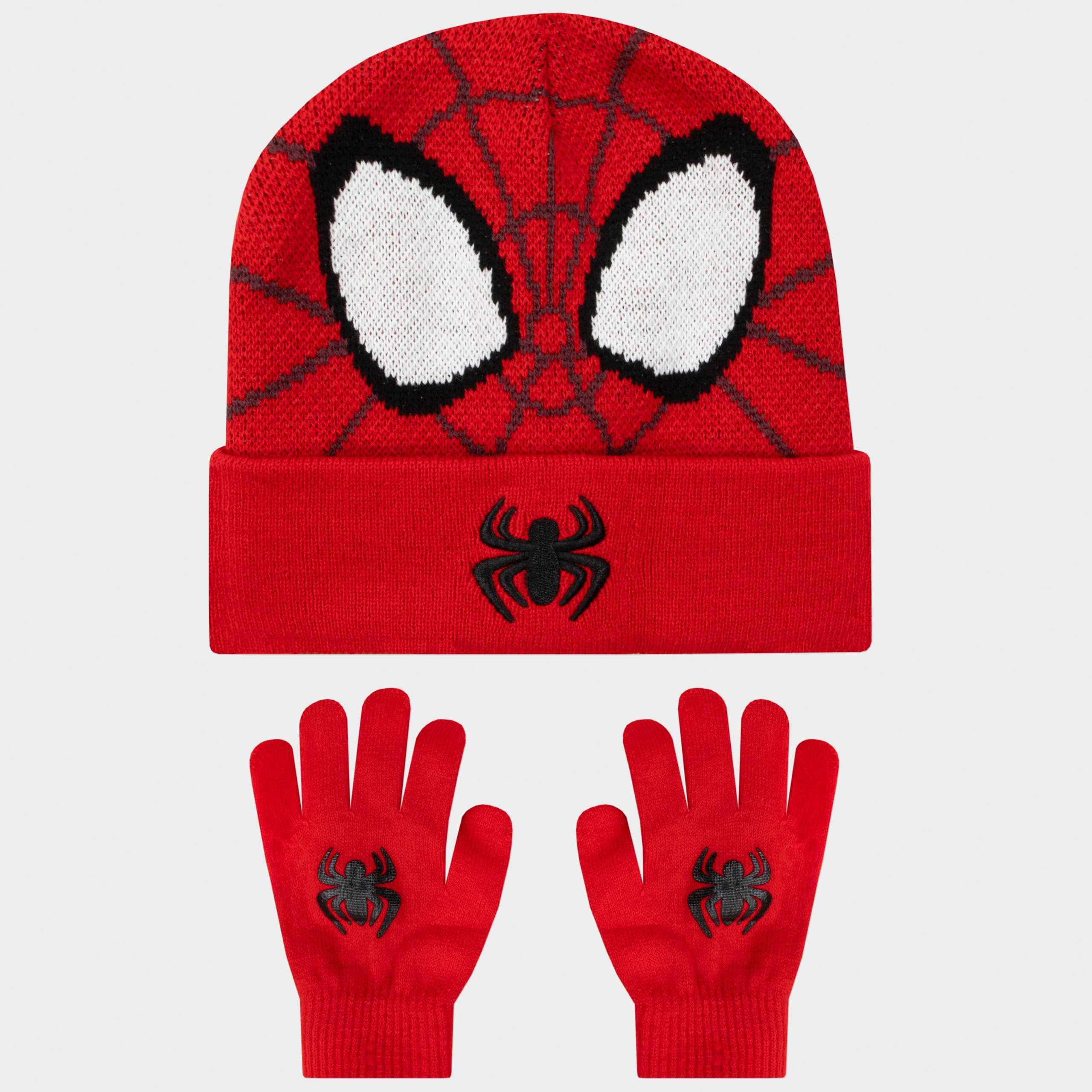 Spider-Man Winter Hat And Gloves Set