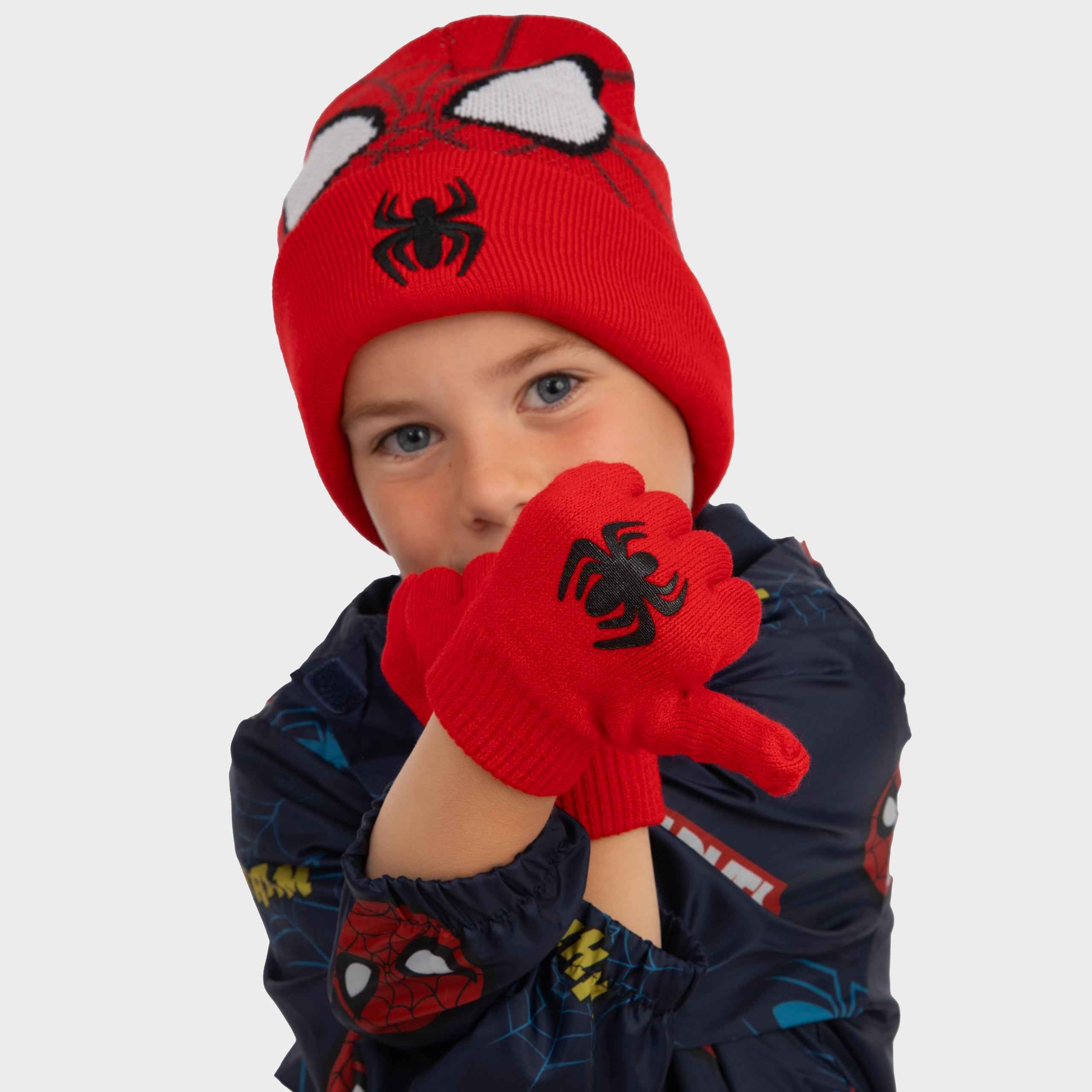 Spider-Man Winter Hat And Gloves Set