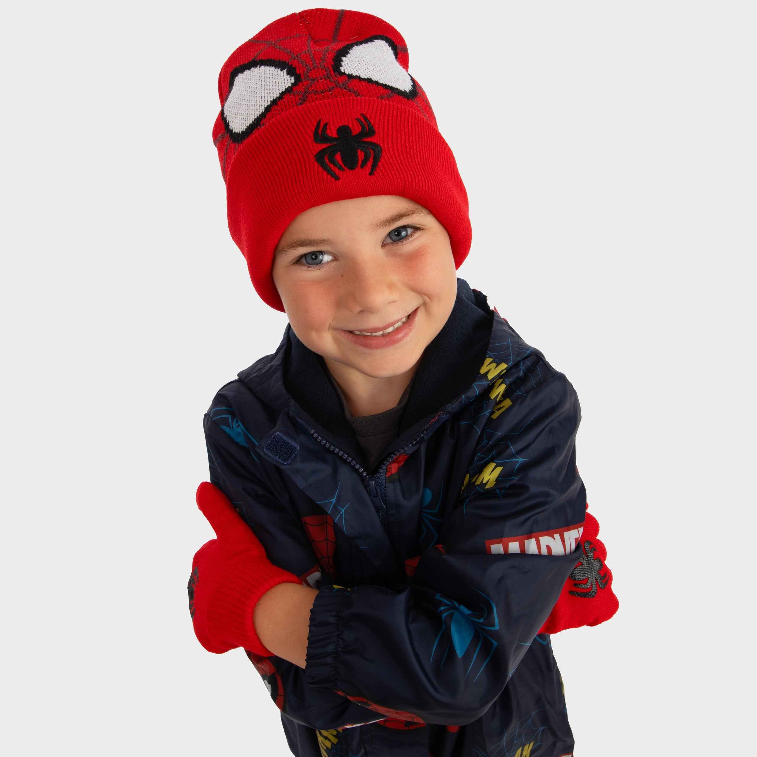 Spider-Man Winter Hat And Gloves Set