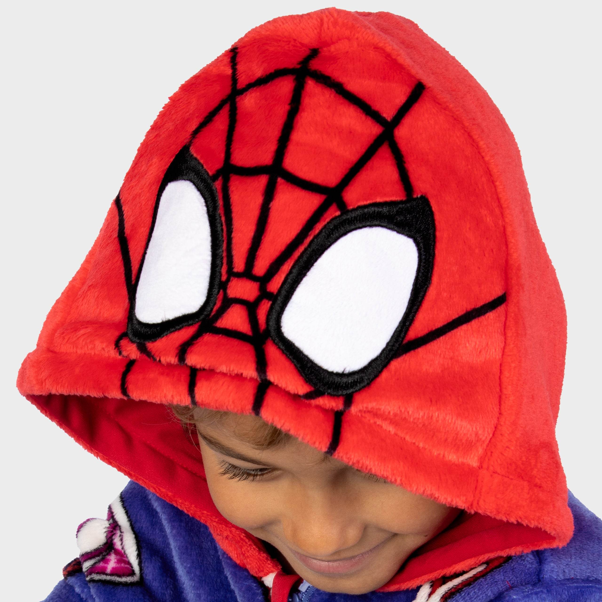 Marvel Spiderman fleece onesie voor kinderen, Iron Man Avengers volledige slaappak 3 tot 10 jaar - Cadeaus voor jongens, 9-10 Jaar Marvel Spiderman fleece onesie voor kinderen, Iron Man Avengers volledige slaappak 3 tot 10 jaar - Cadeaus voor jongens, 9-10 Jaar