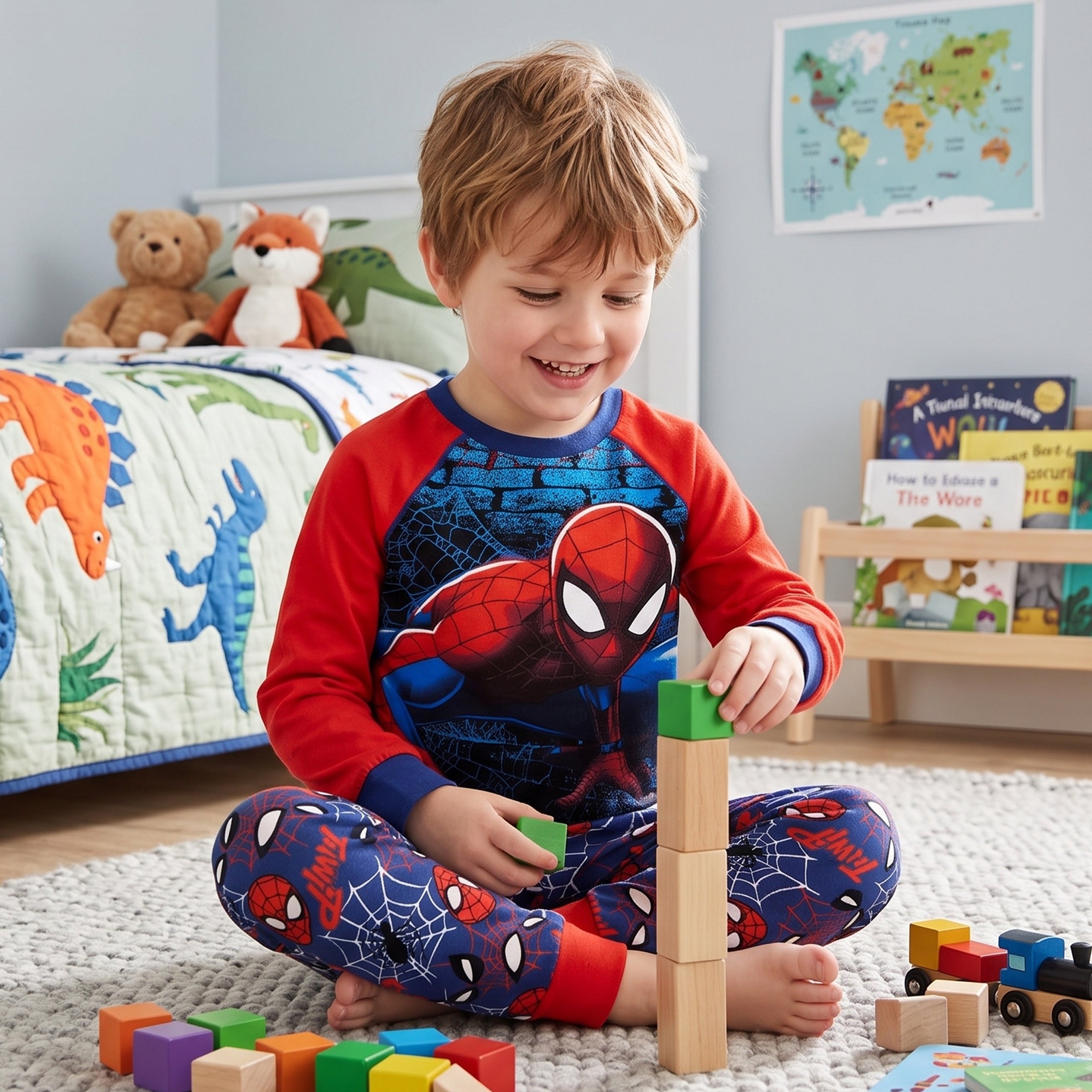 Spiderman Boys Pyjama Set - Snuggle Fit