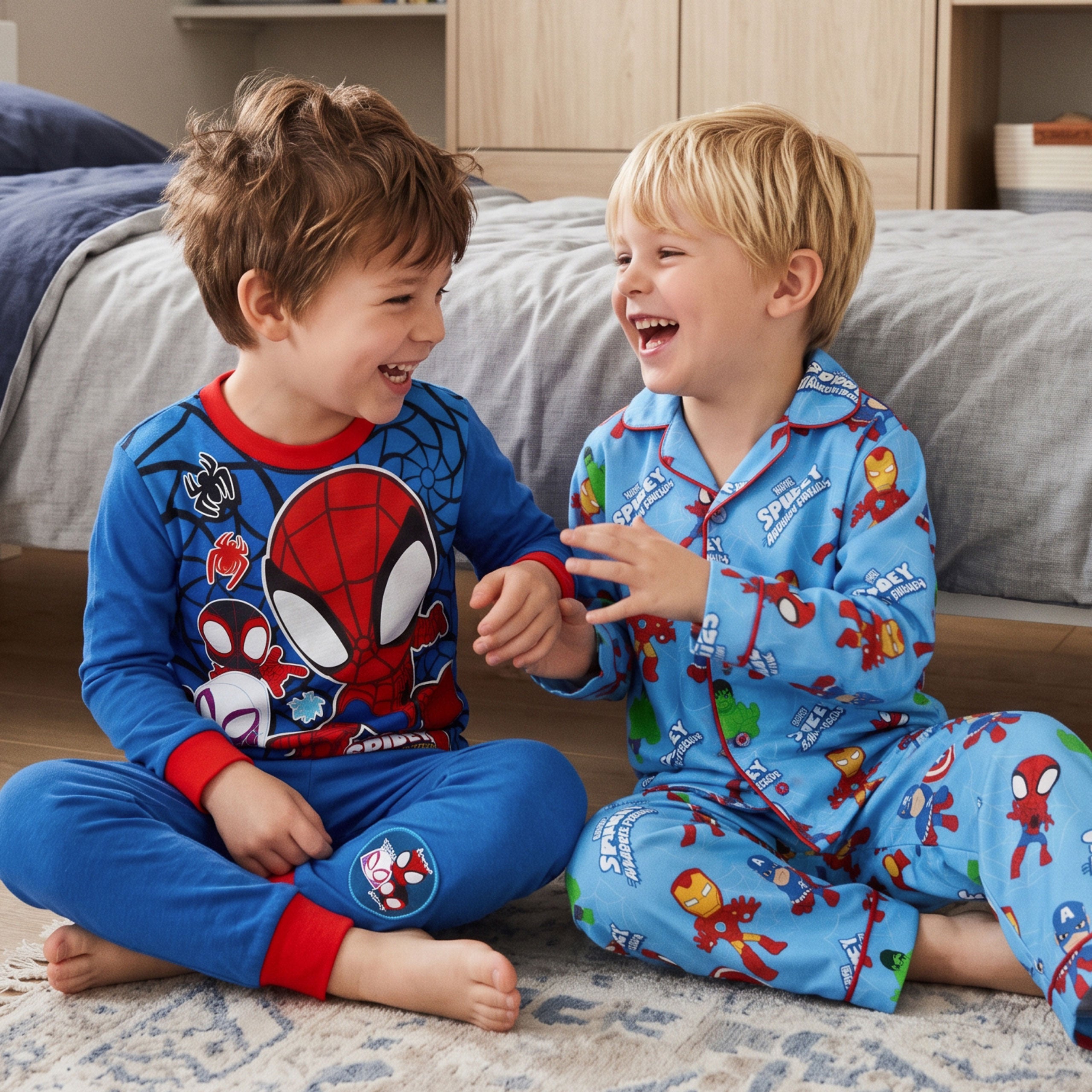 Marvel Spidey And His Amazing Friends Button Up Pyjamas