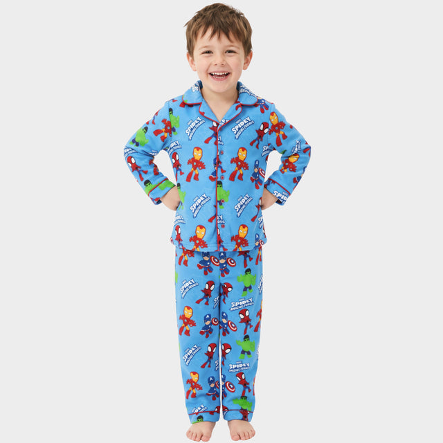 Marvel Spidey And His Amazing Friends Button Up Pyjamas