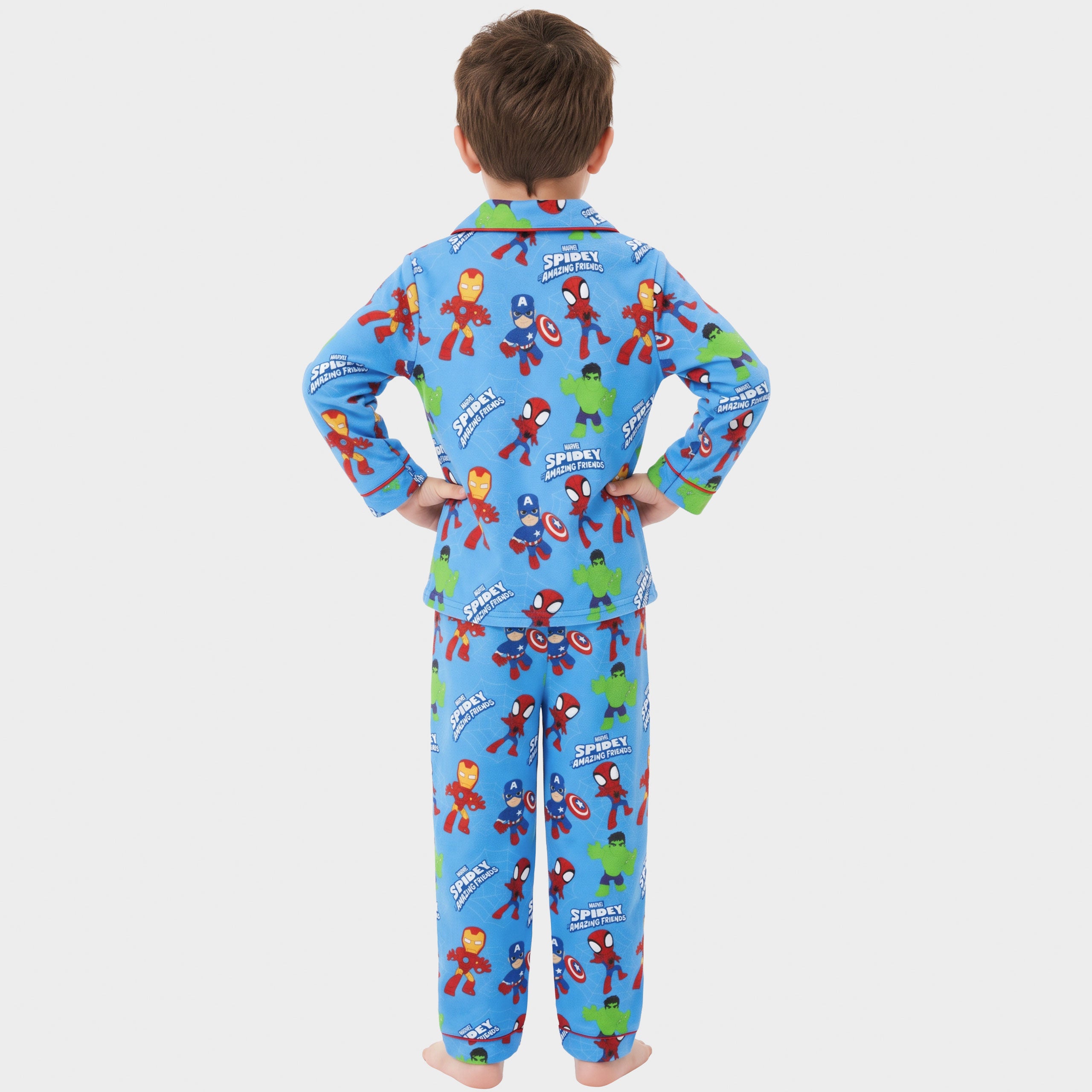 Marvel Spidey And His Amazing Friends Button Up Pyjamas