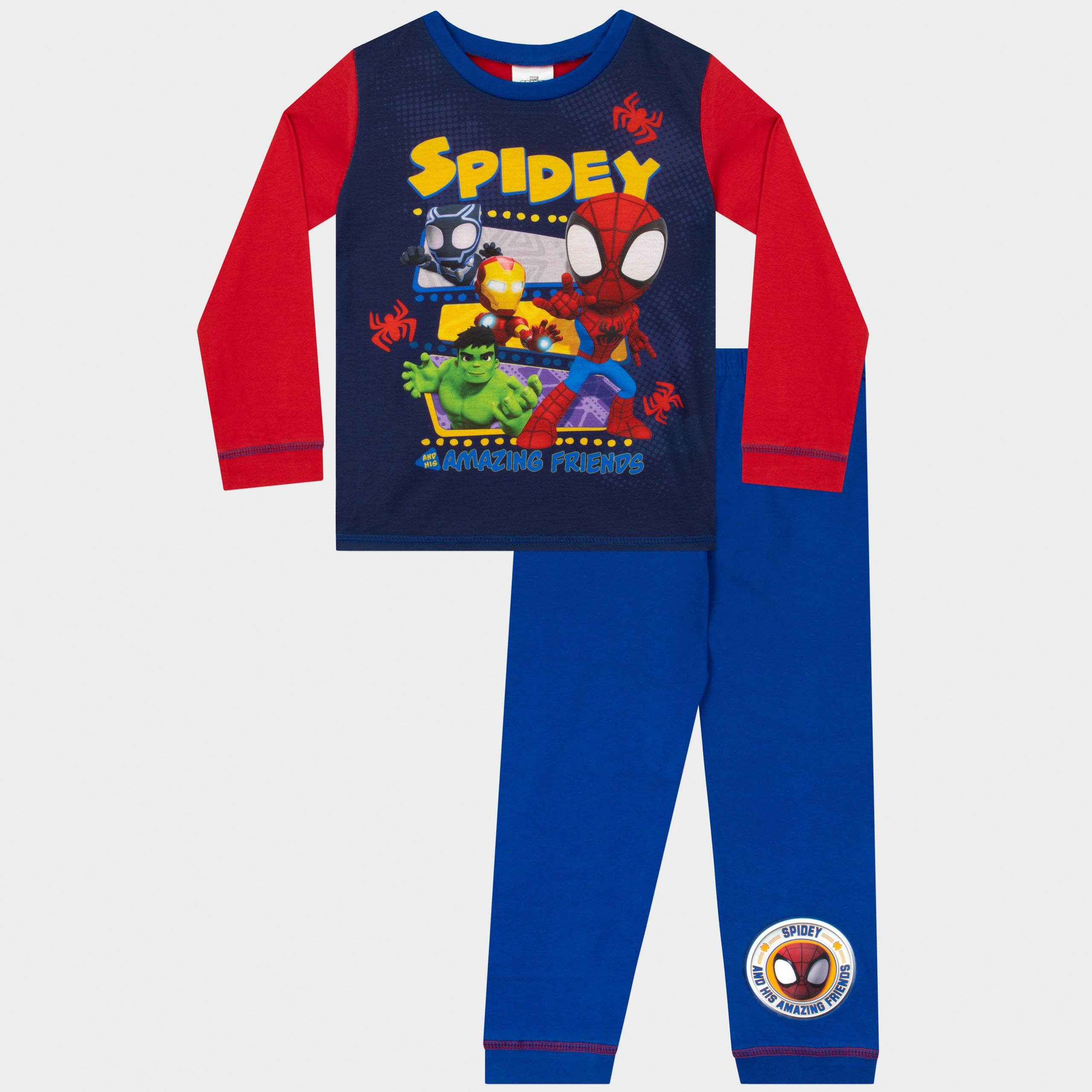 Spidey & His Amazing Friends Schlafanzug | Langarm-Pyjama | Character ...
