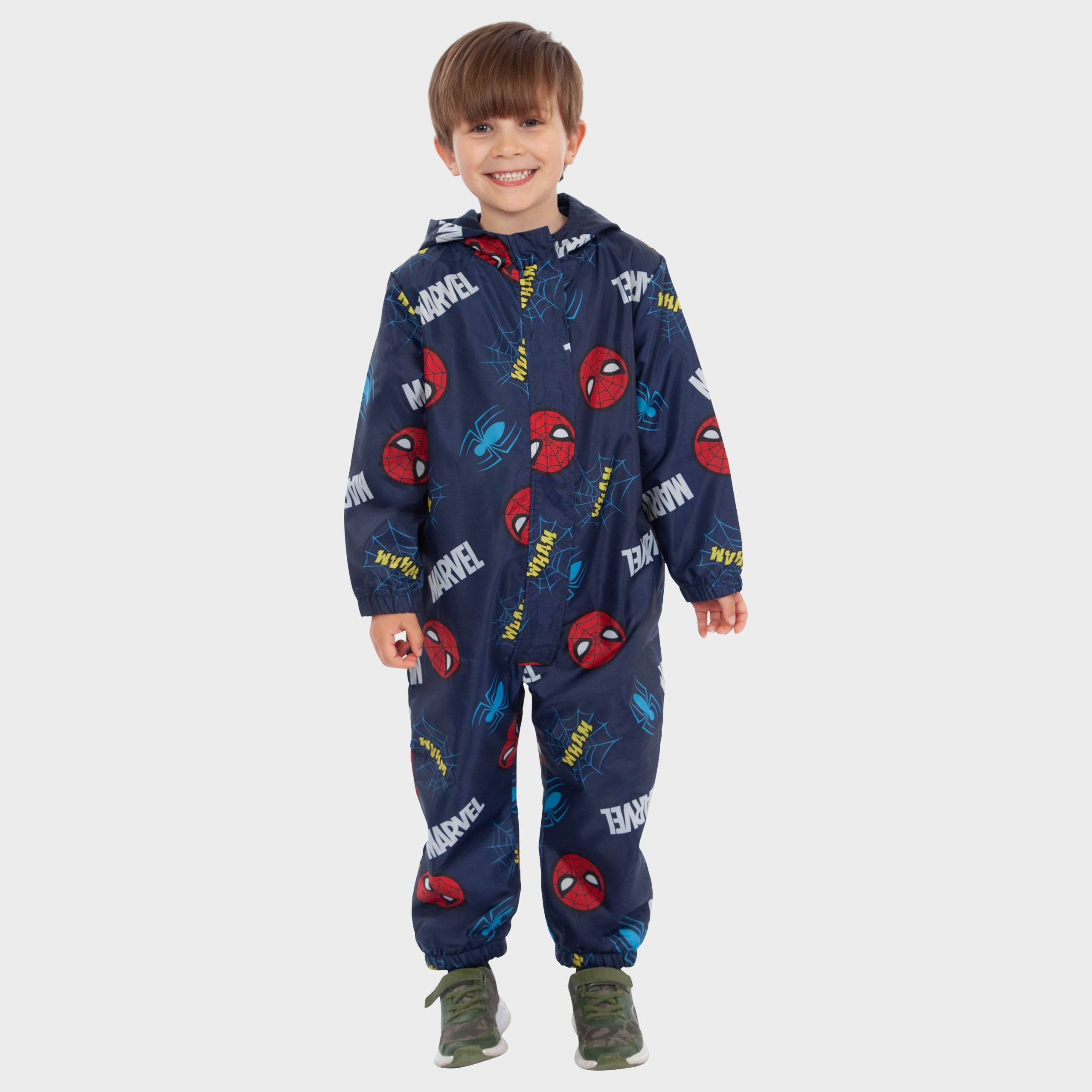 Marvel Spiderman Puddle Suit Soft Fleece Inside Spidey