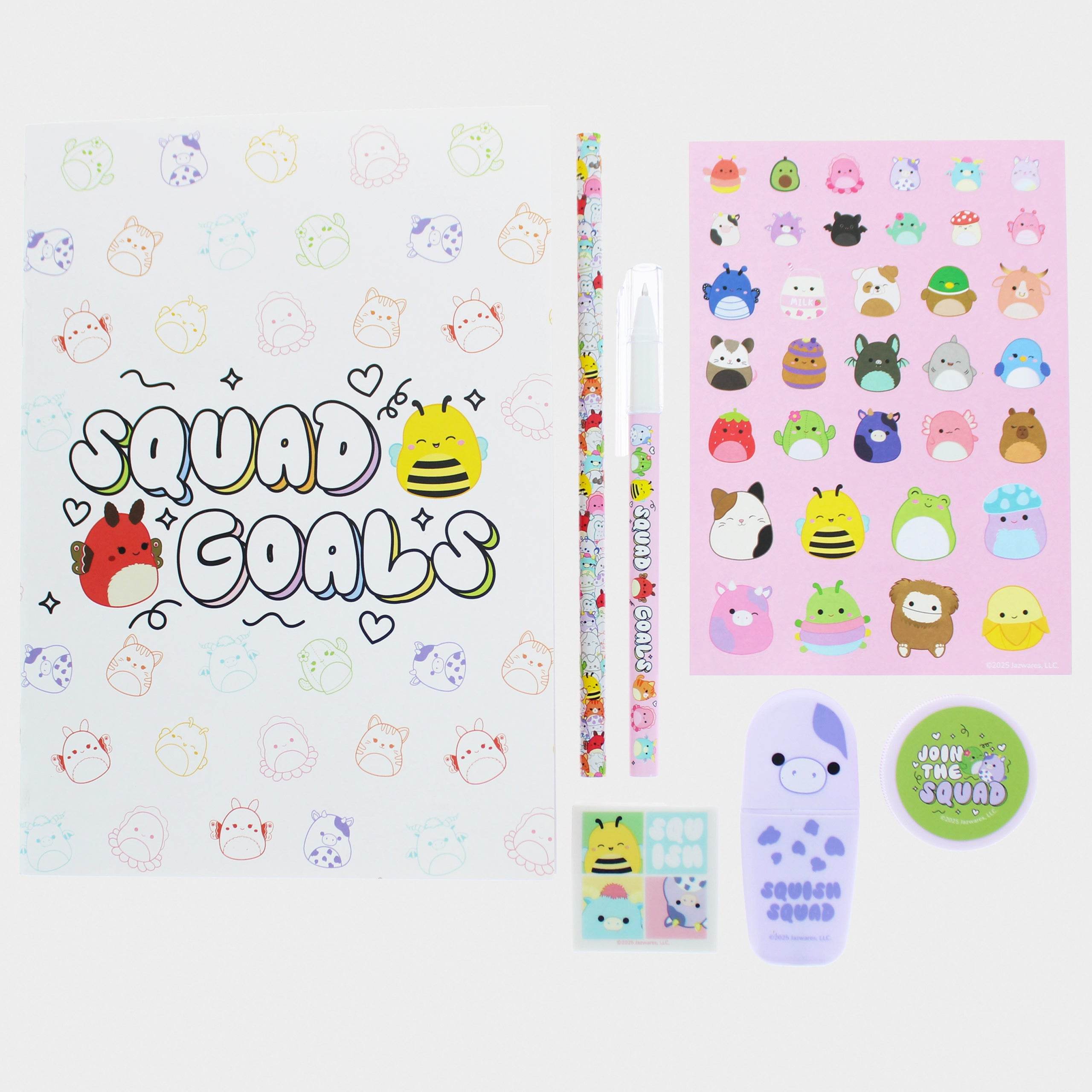 Squishmallows “Squad Goals” Super Stationery Set - Character.com