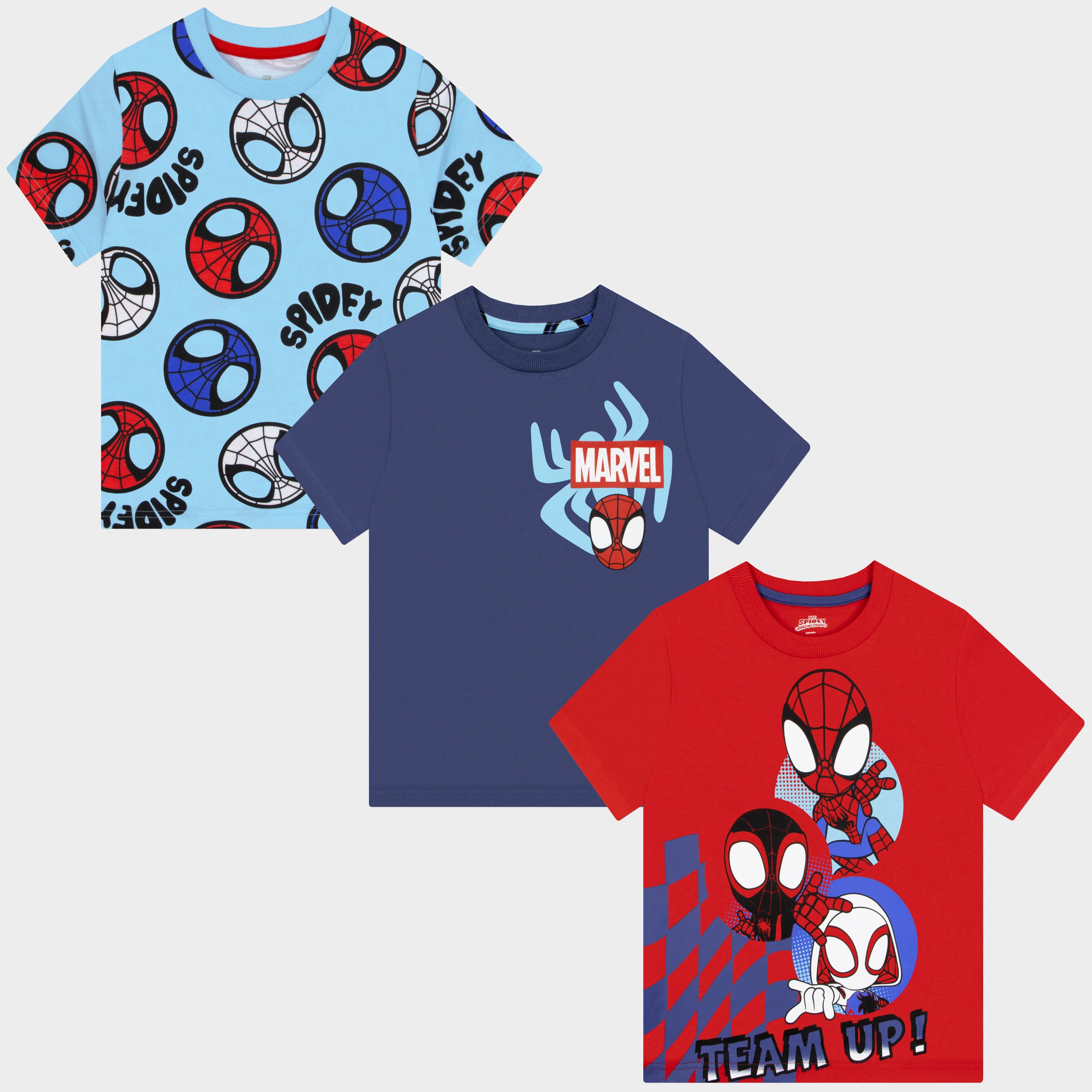 Marvel Spidey & His Amazing Friends 3 Pack T-Shirts