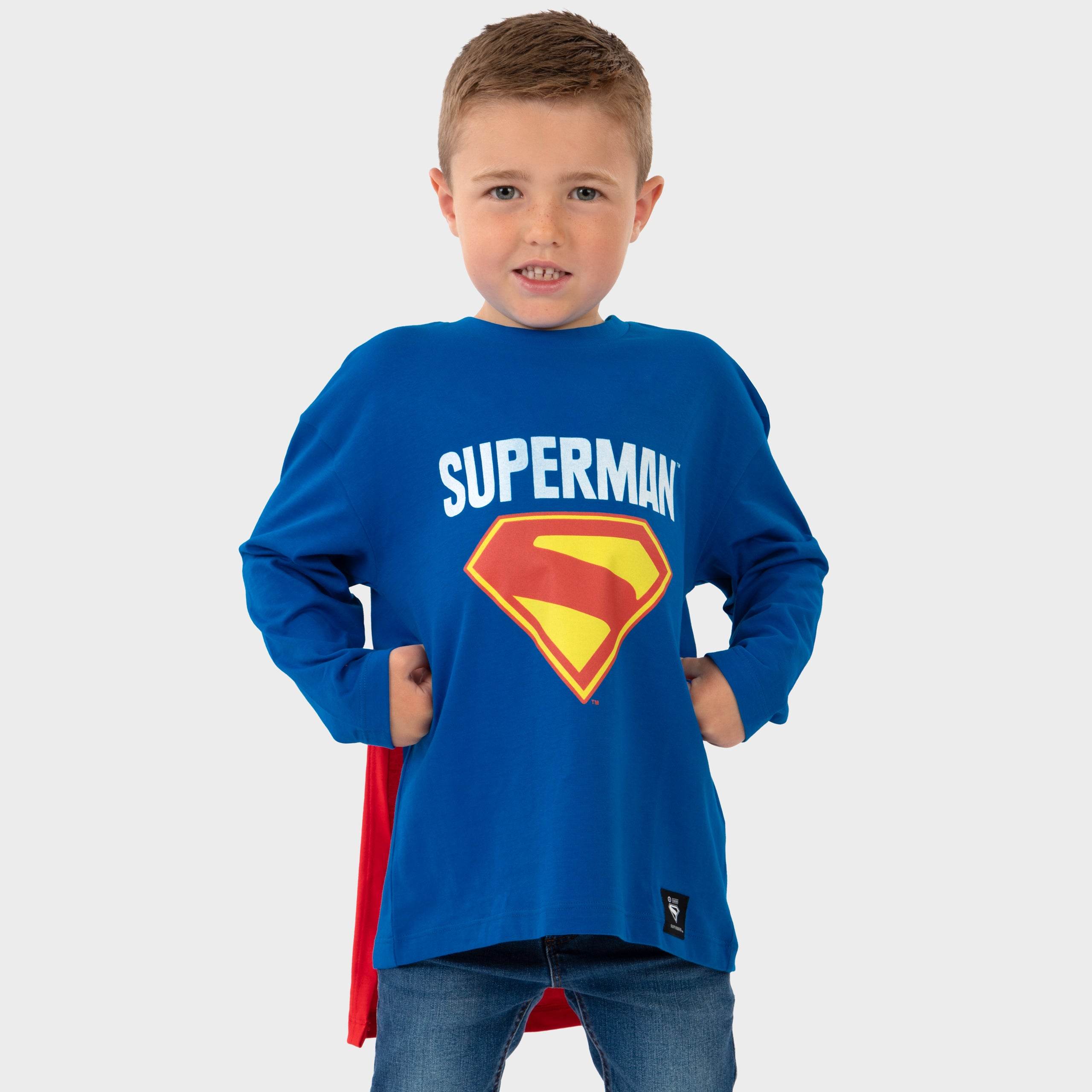 Superman Long Sleeve T-Shirt With Cape - Character.com