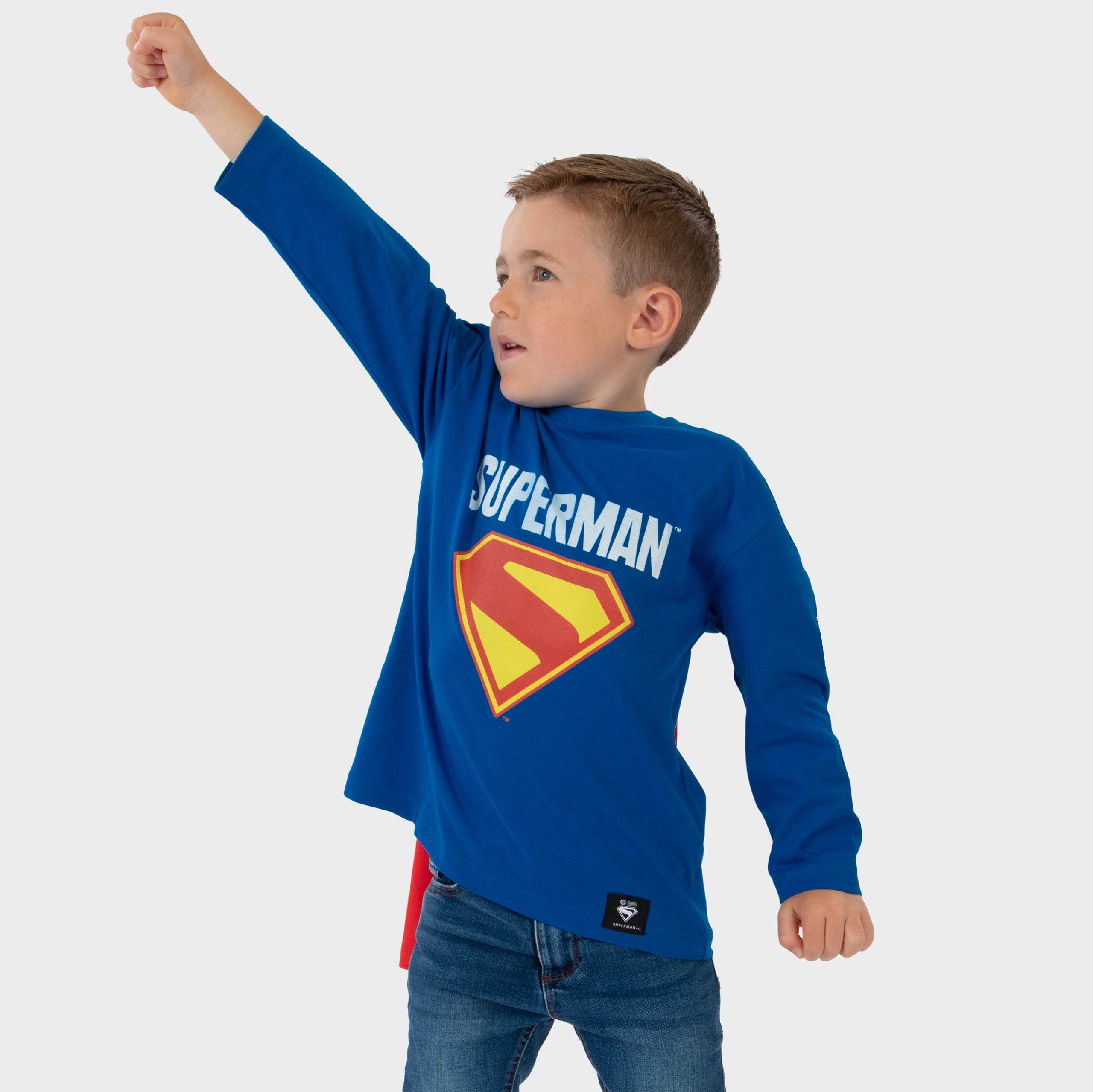 Superman Long Sleeve T-Shirt With Cape - Character.com