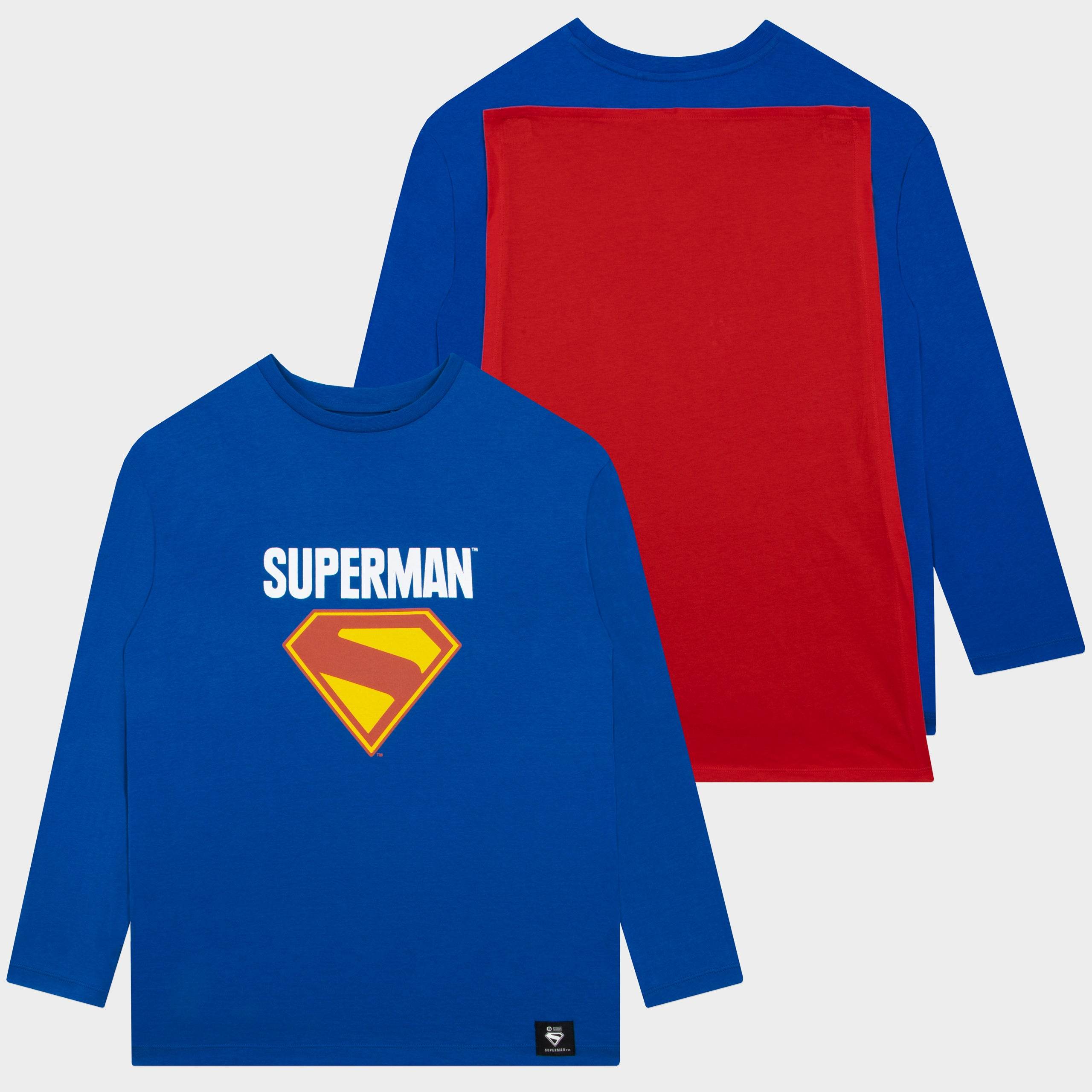 Superman Long Sleeve T-Shirt With Cape - Character.com