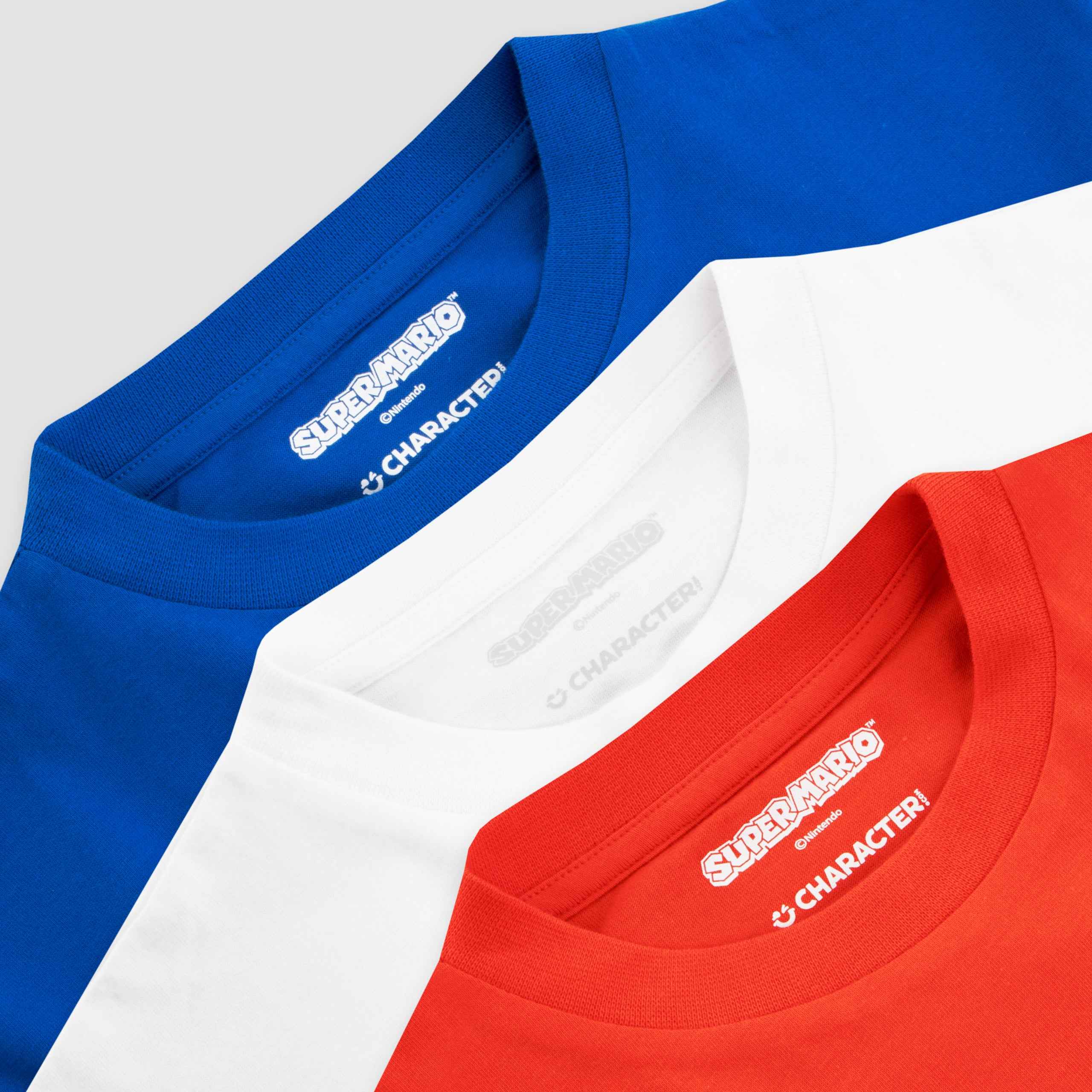 Super Mario T-shirts- 3 Pack