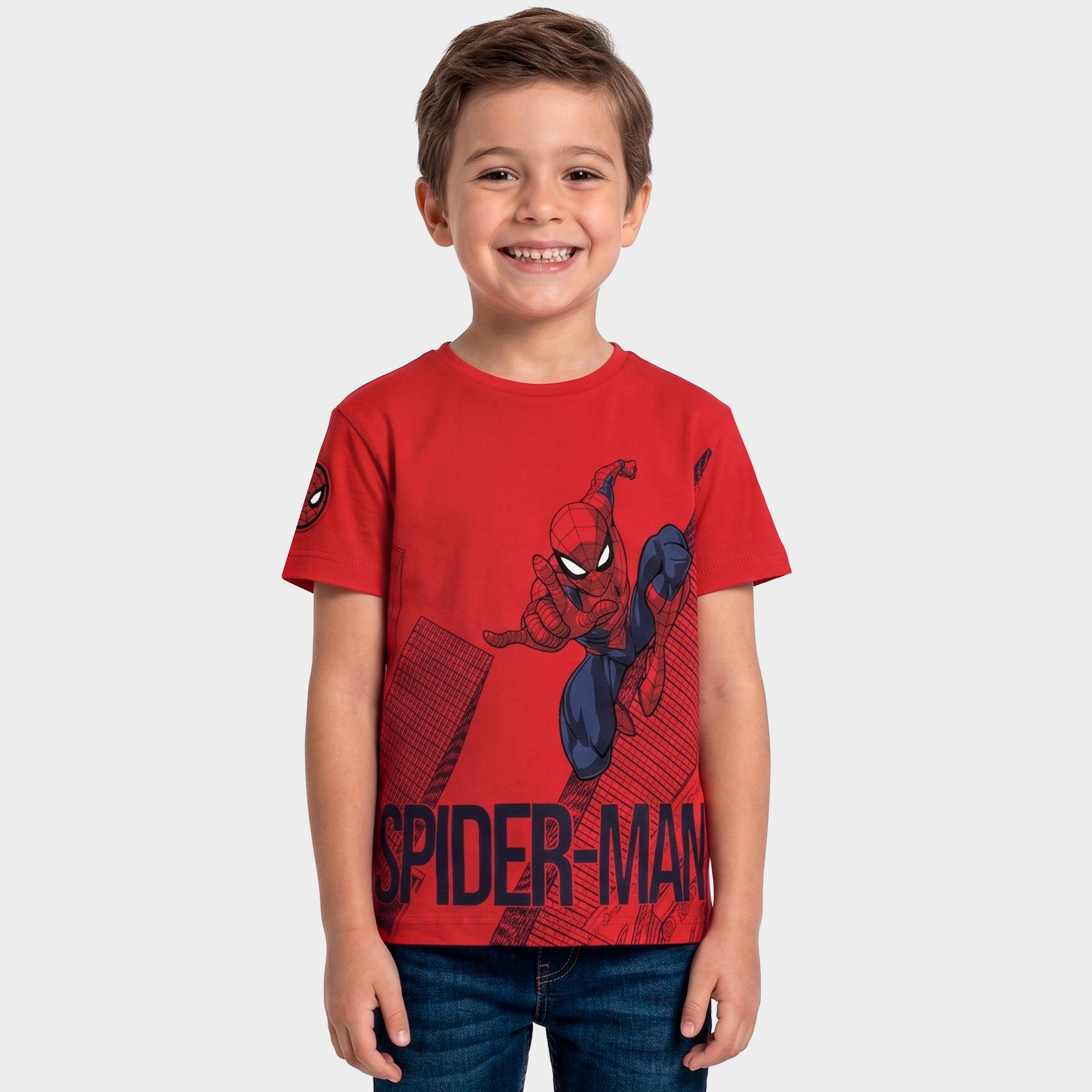 Boys Red Spider-Man T-Shirt