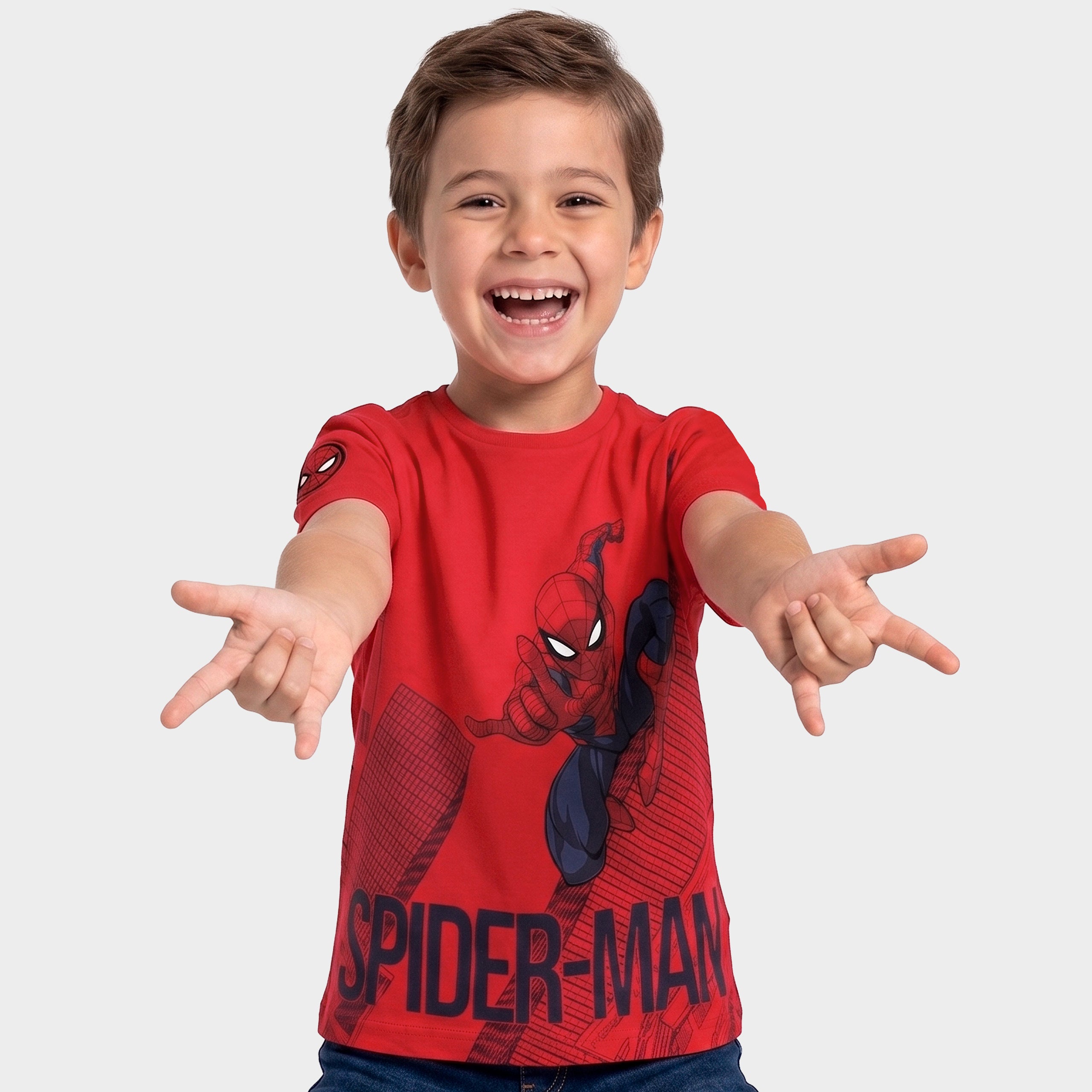 Boys Red Spider-Man T-Shirt