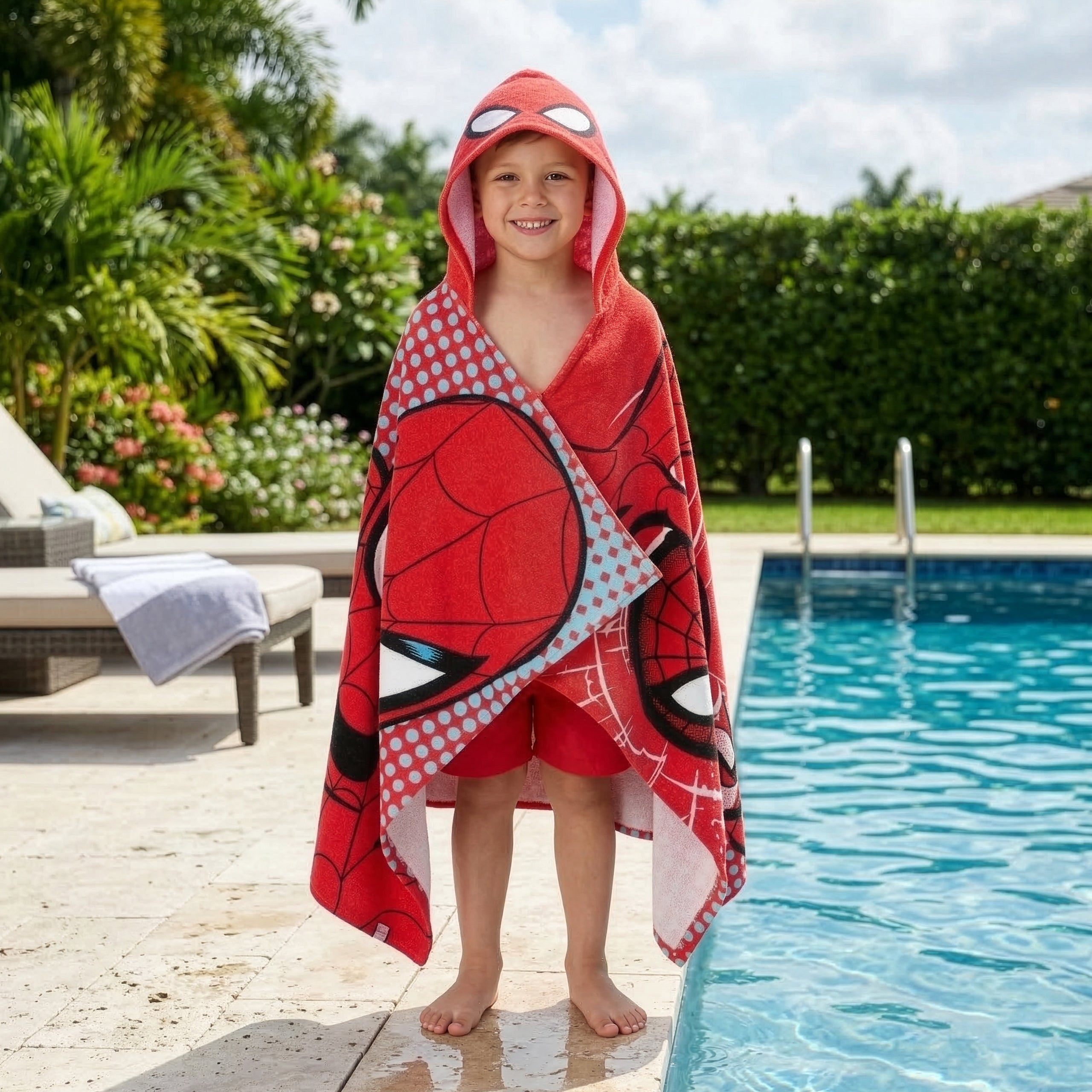 Marvel Spiderman Wrap Towel Poncho