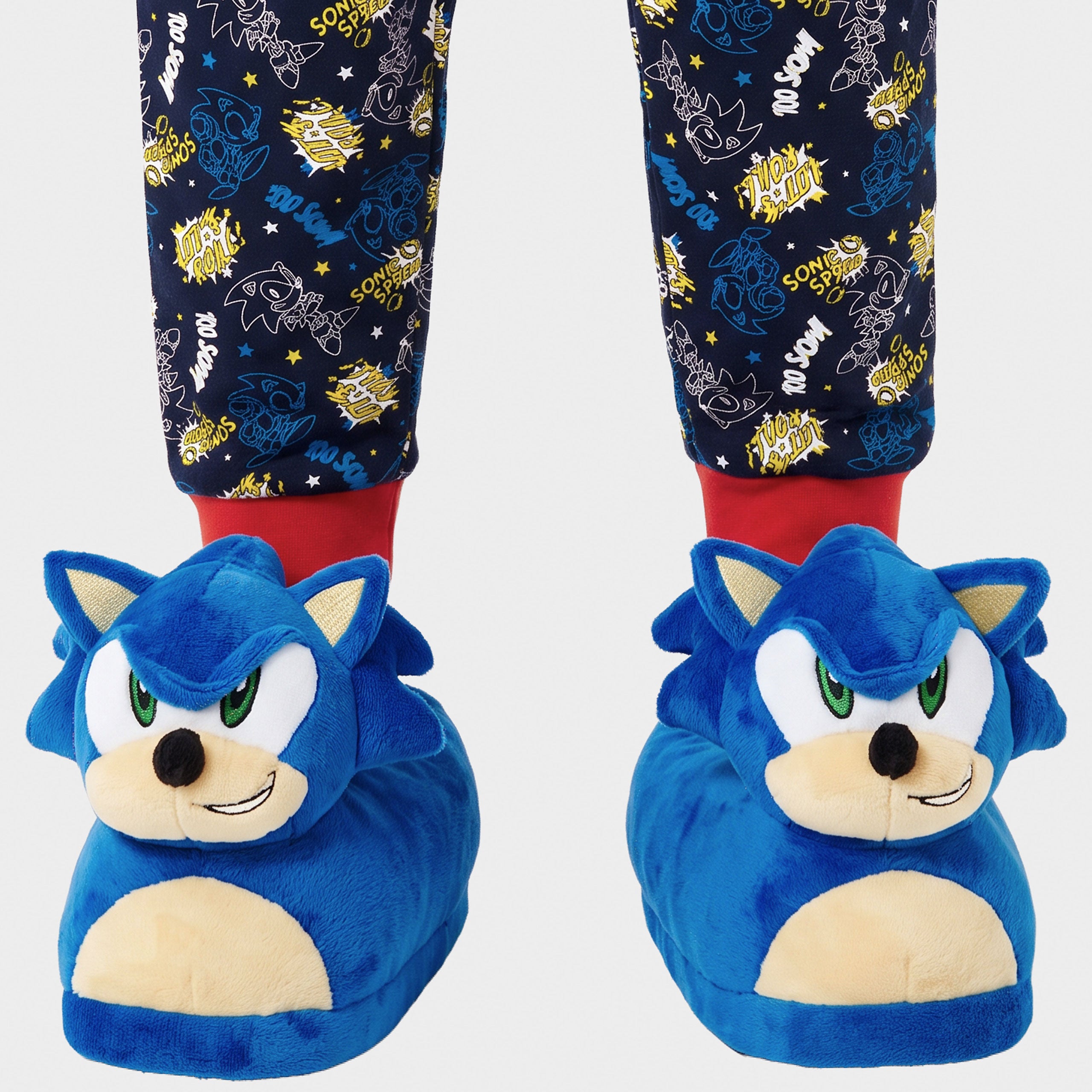 Sonic the Hedgehog 3D Plush Slippers