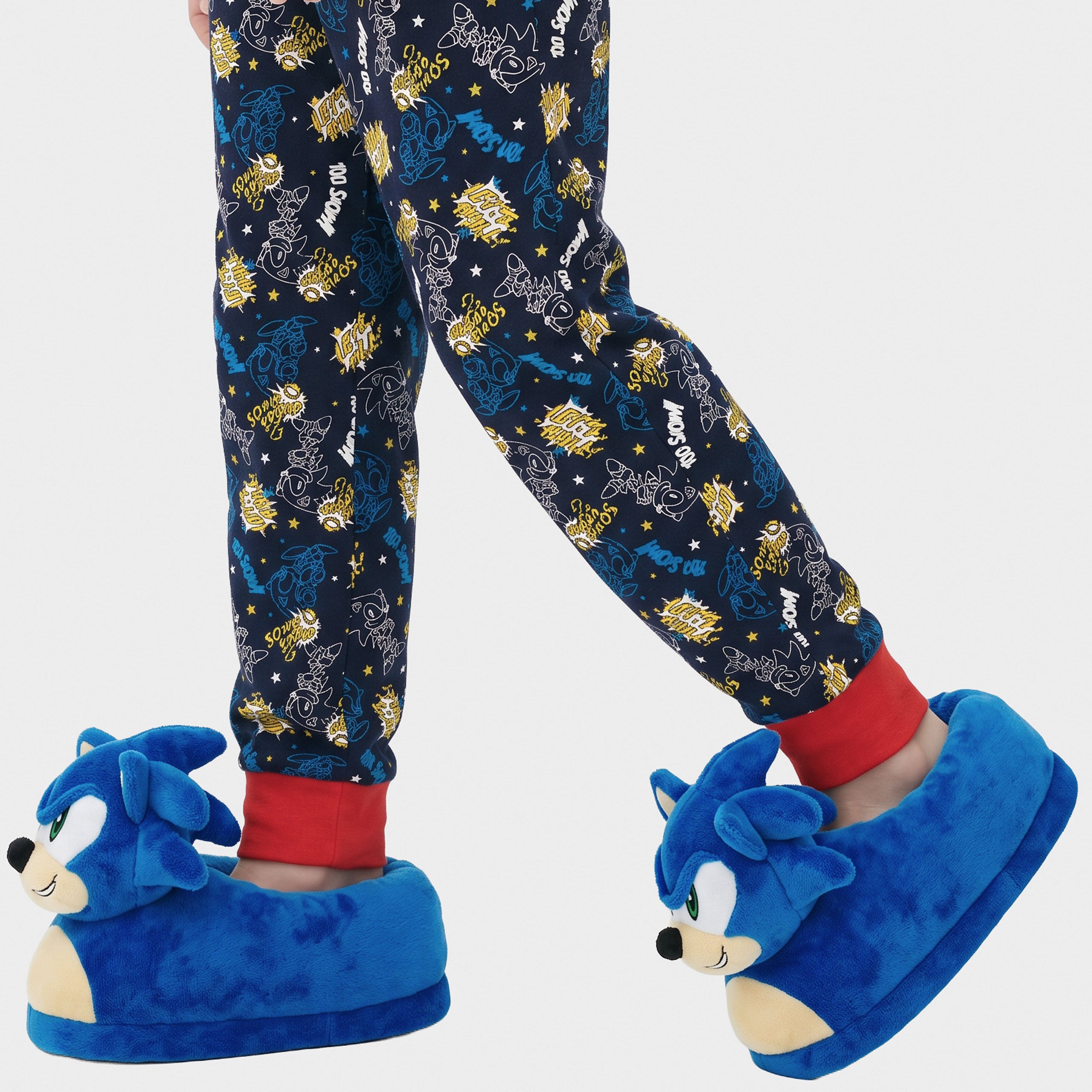 Sonic the Hedgehog 3D Plush Slippers