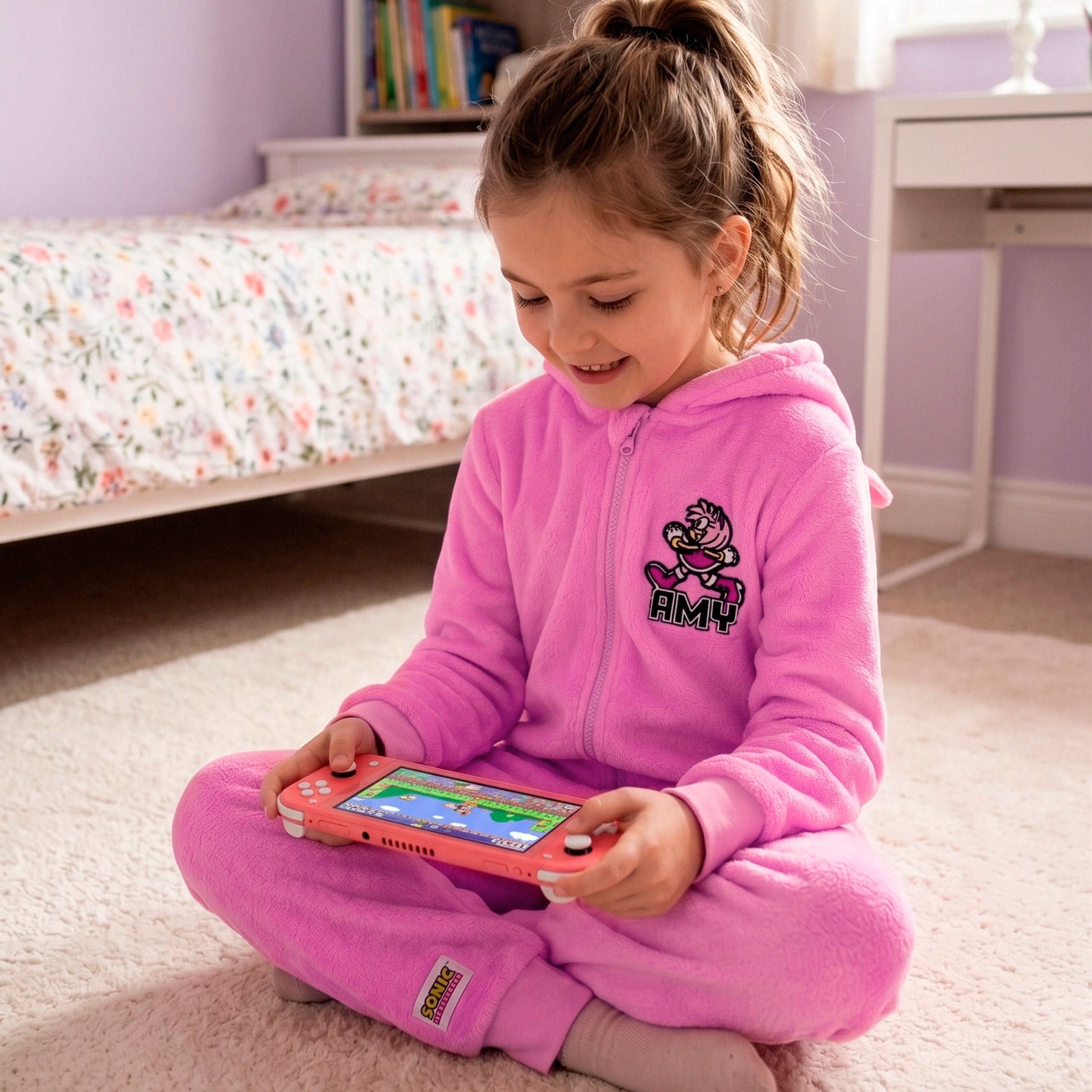 Sonic The Hedgehog Amy Onesie With 3D Ears