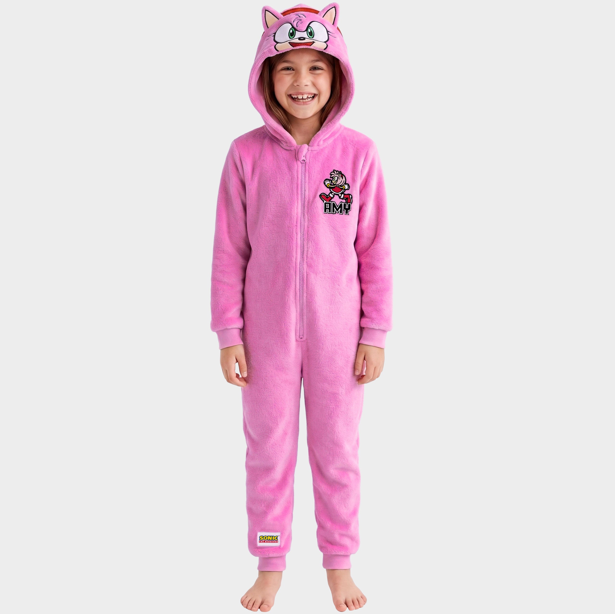 Sonic The Hedgehog Amy Onesie With 3D Ears