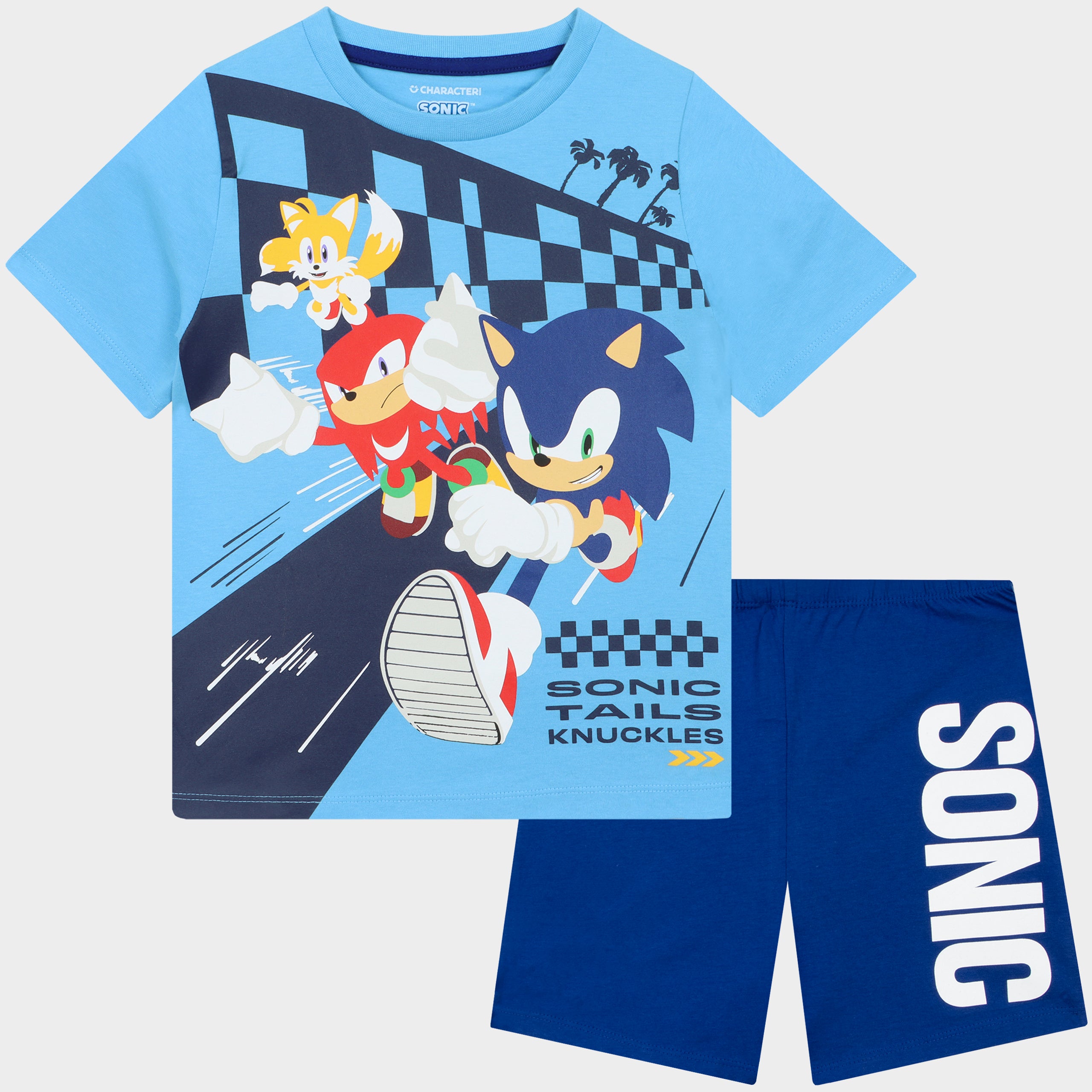 Sonic, Tails & Knuckles Short Pyjamas