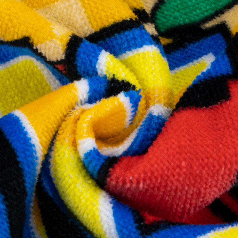 Asciugamano Poncho Per Bambini Sonic The Hedgehog - 110x55 Cm - Blu Con Cappuccio 3D - Official License