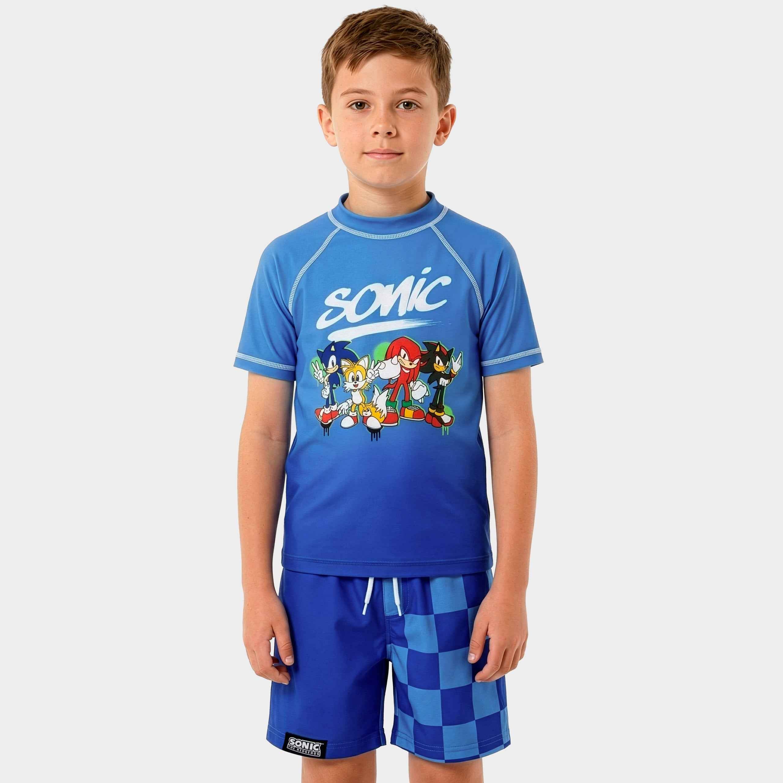 Sonic The Hedgehog Two Piece Swim Set