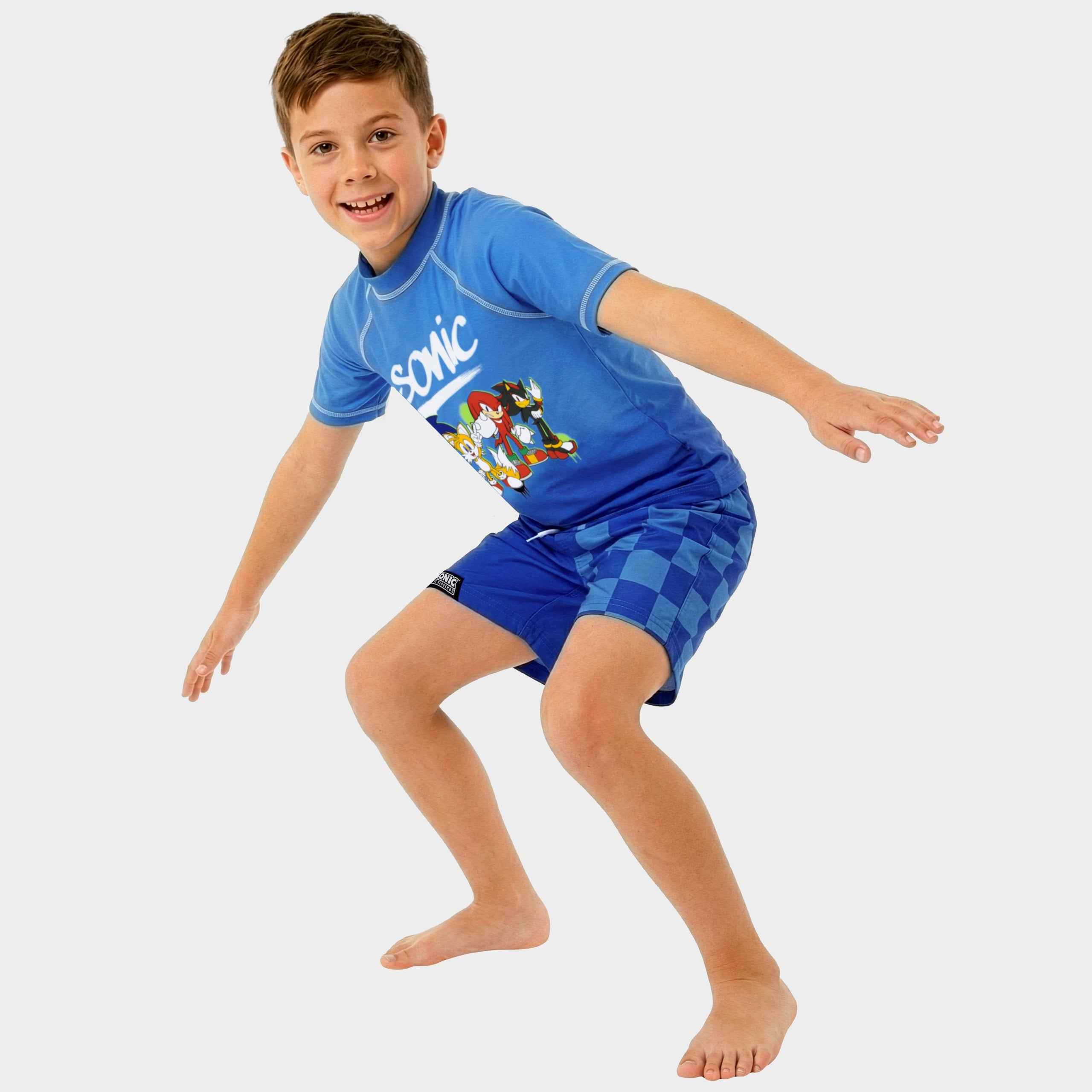 Sonic The Hedgehog Two Piece Swim Set