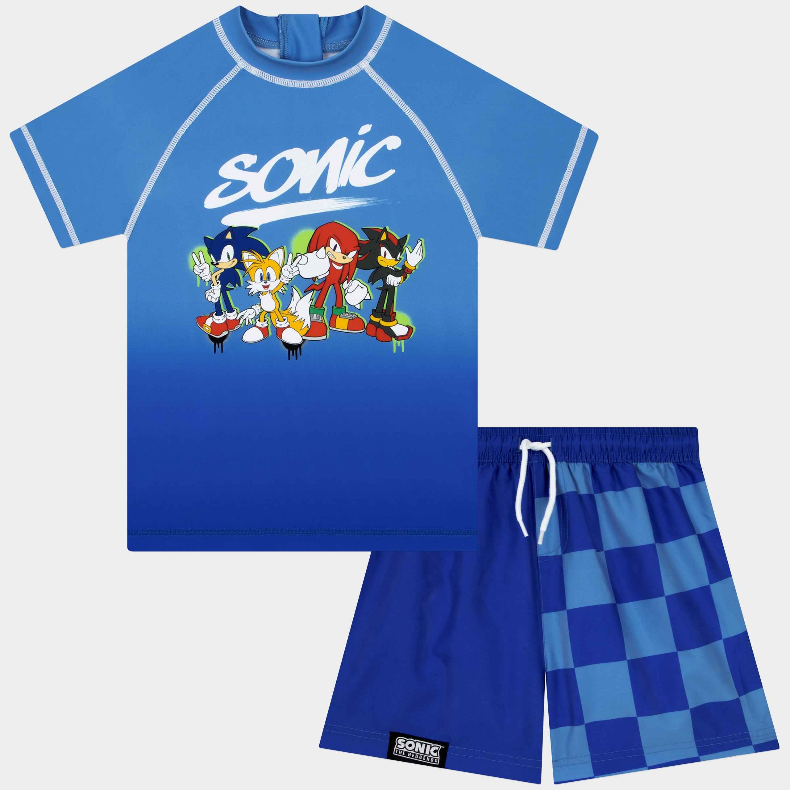Sonic The Hedgehog Two Piece Swim Set