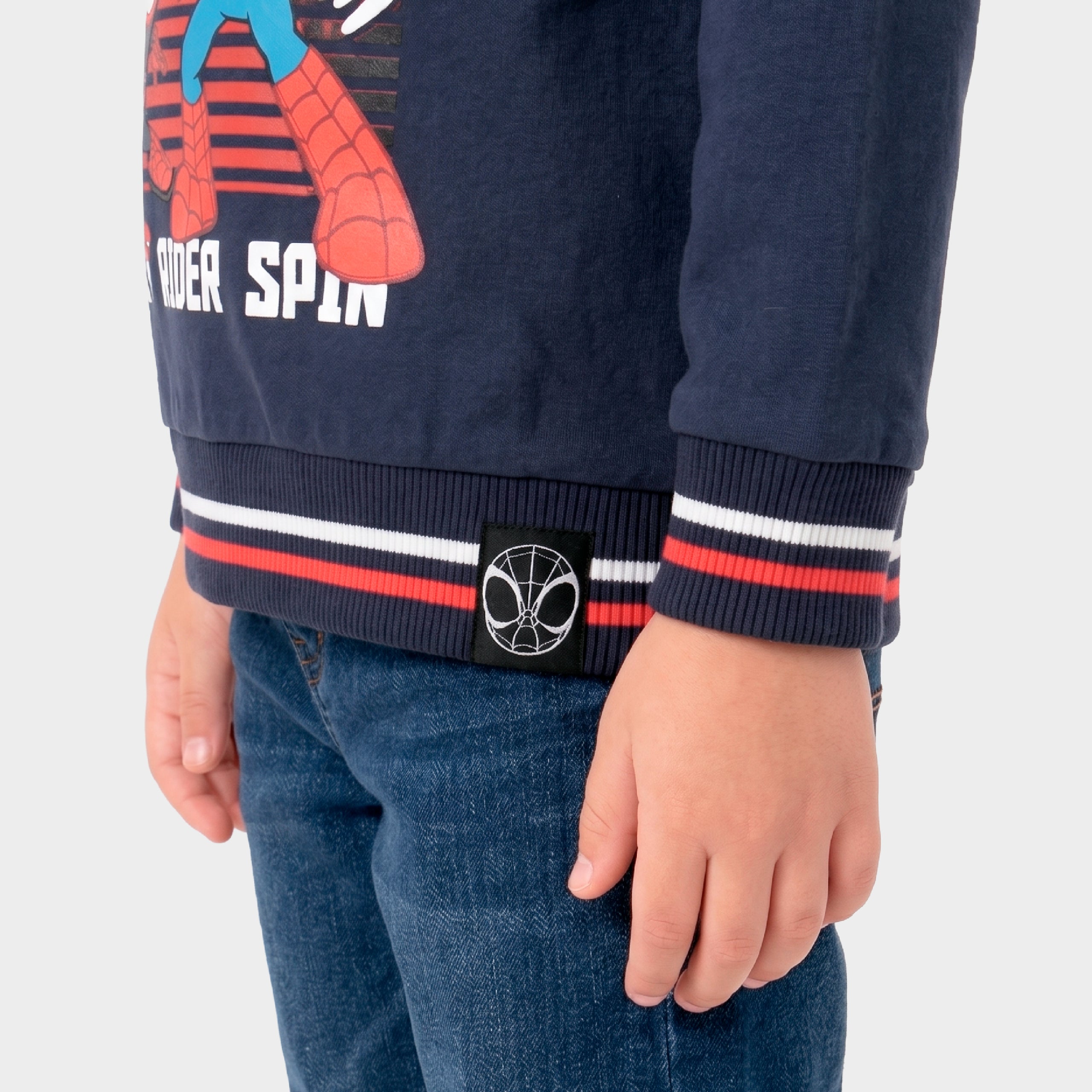 Spidey And His Amazing Friends Hoodie With Red Lined Hood