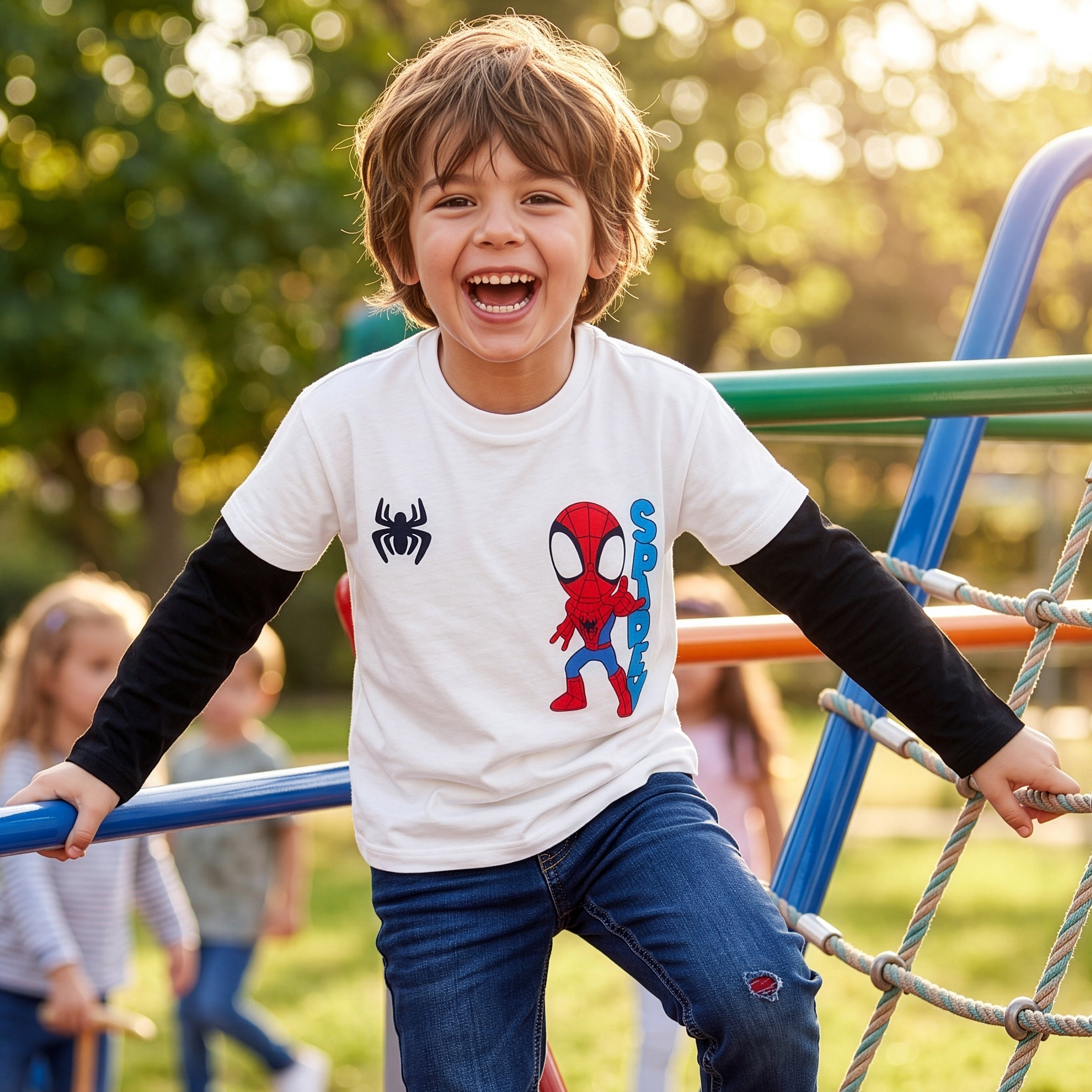 Spidey And His Amazing Friends Foil Detail Long Sleeve T-Shirt