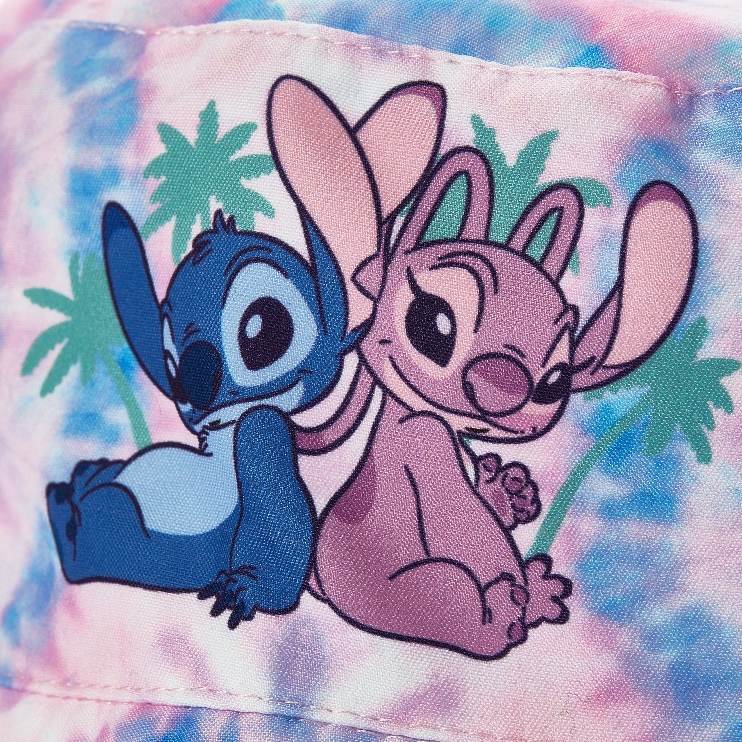 Disney Stitch And Angel Tie Dye Bucket Hat