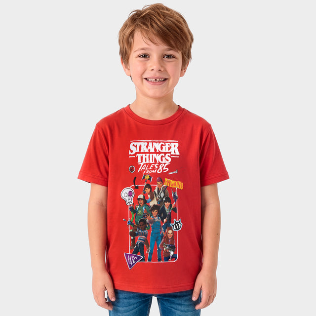 T-shirt met korte mouwen 'Stranger Things' - Zwart T-shirt met korte mouwen 'Stranger Things' - Zwart