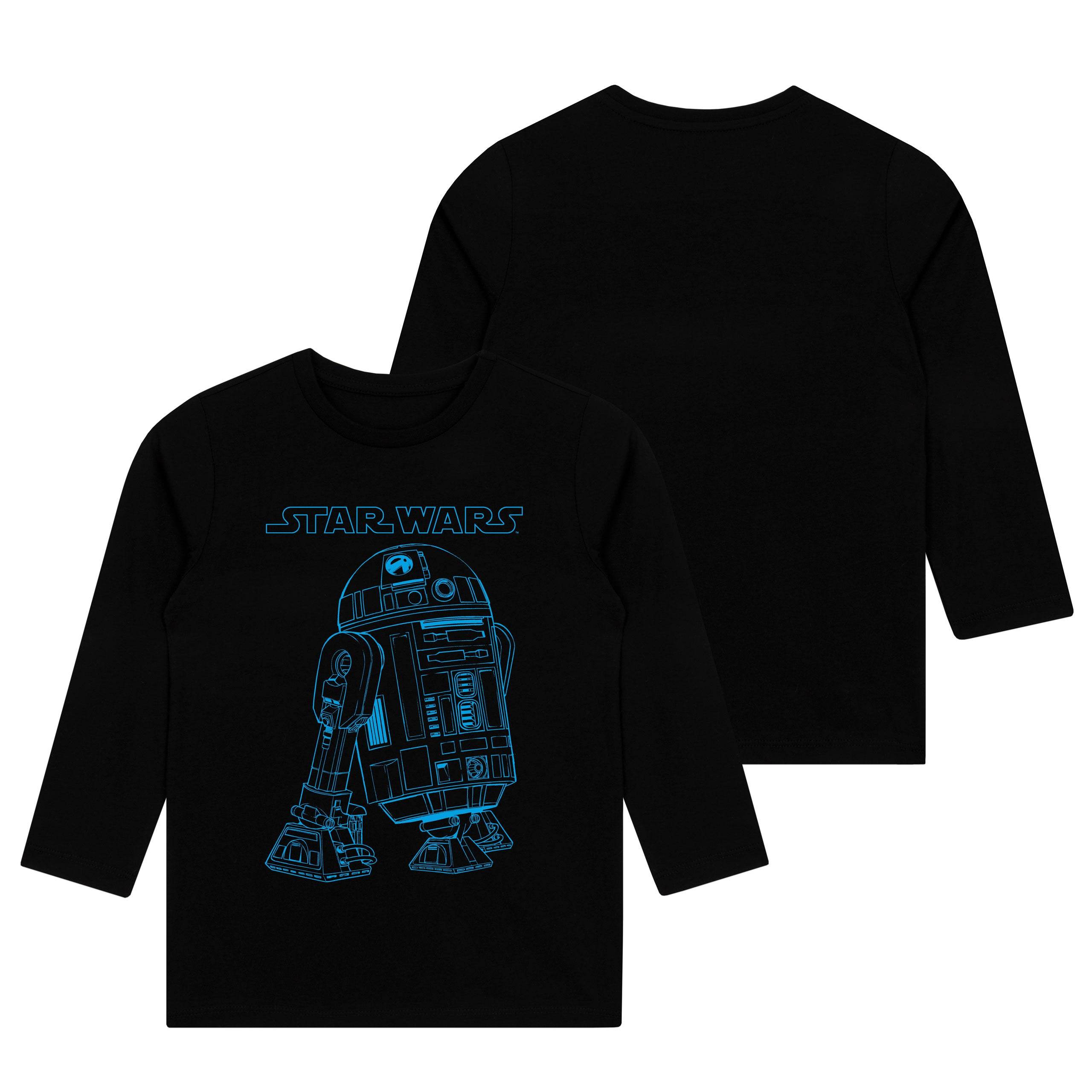 Star Wars T-shirt Boys R2D2 Long Sleeved Tshirt - Main Image