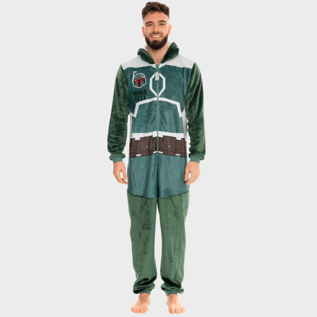 Mens Star Wars Boba Fett Onesie Adults Character