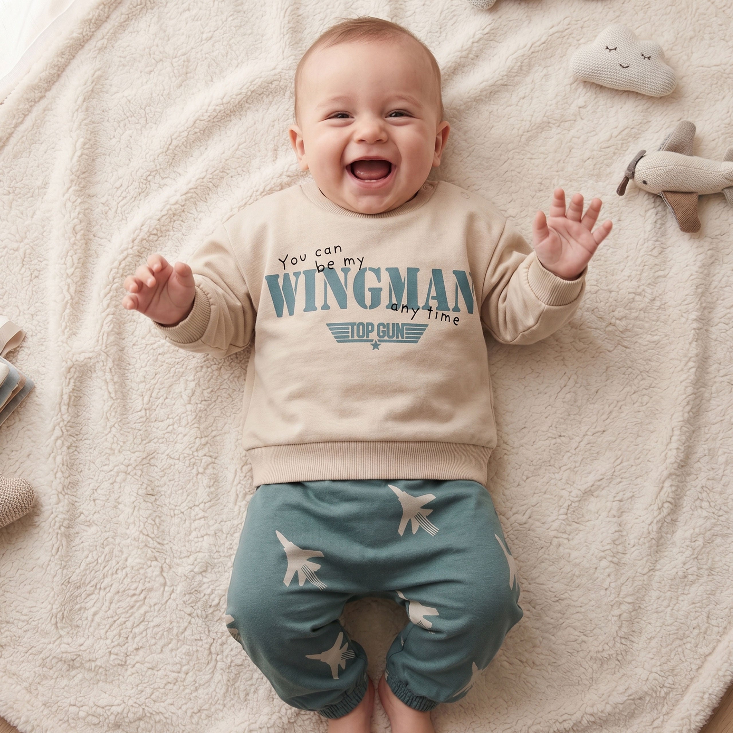 Top Gun Baby Outfit Set