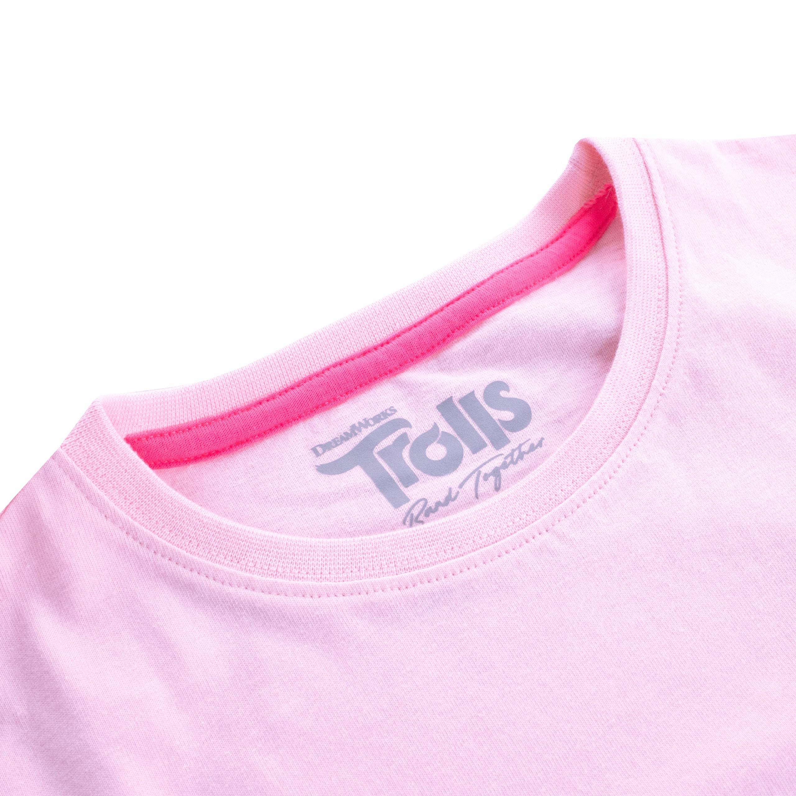 Trolls Girls T Shirt | 100% Cotton | Pink | Poppy and Viva
