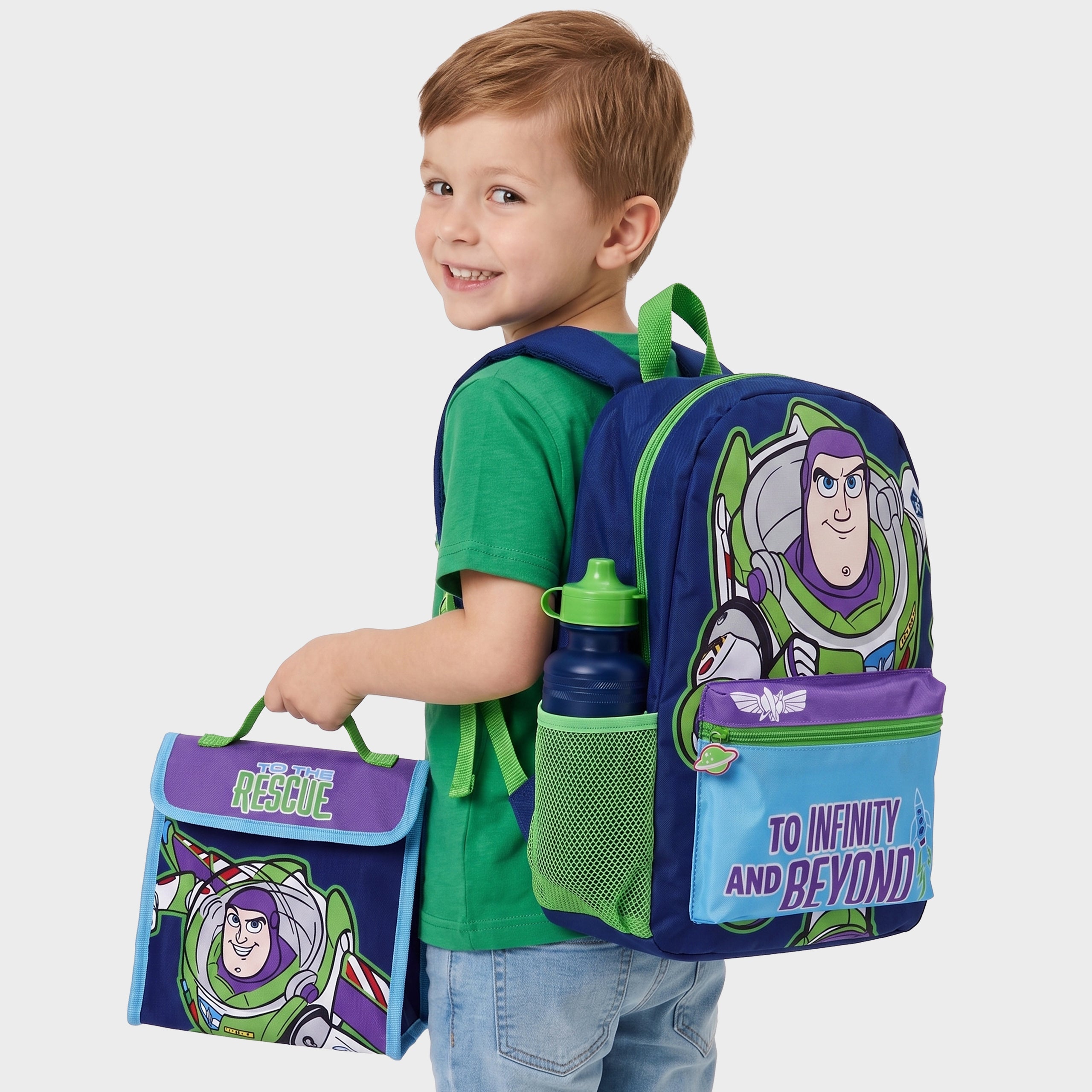 Disney Toy Story Buzz Lightyear 4 Piece Backpack Set
